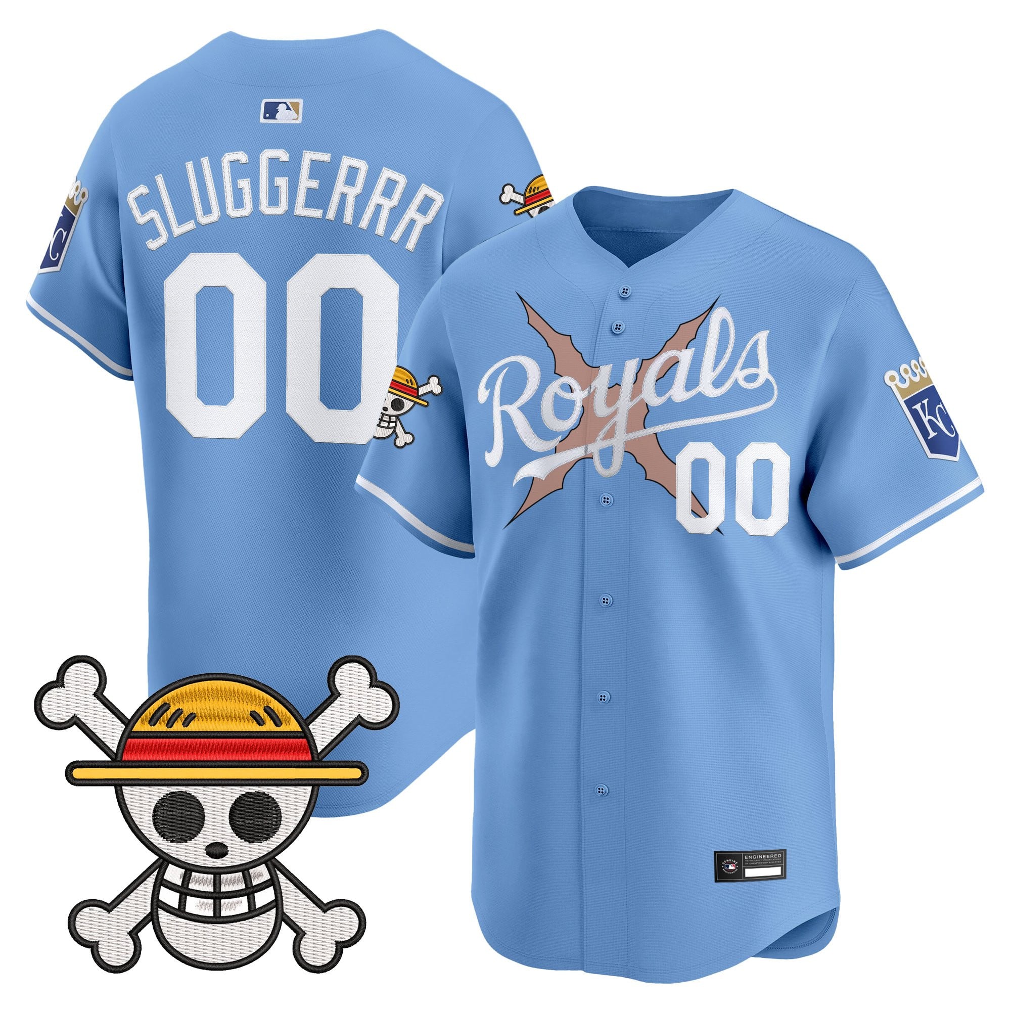 Men's Kansas City Royals x One Piece Vapor Premier Limited Jersey - Stitched