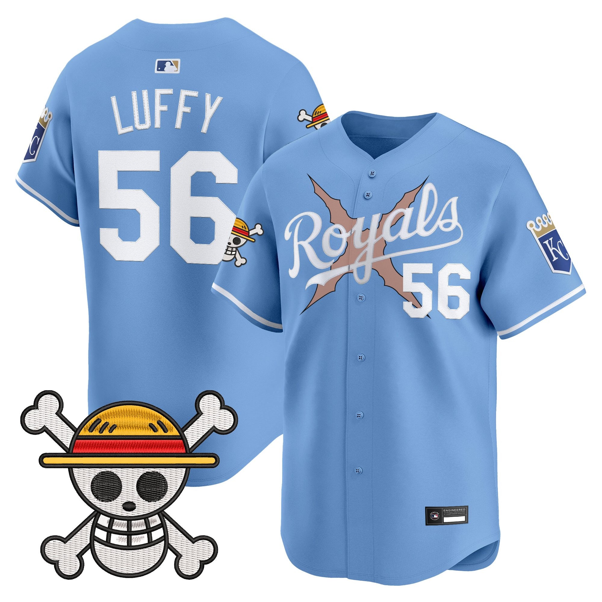 Men's Kansas City Royals x One Piece Vapor Premier Limited Jersey - Stitched