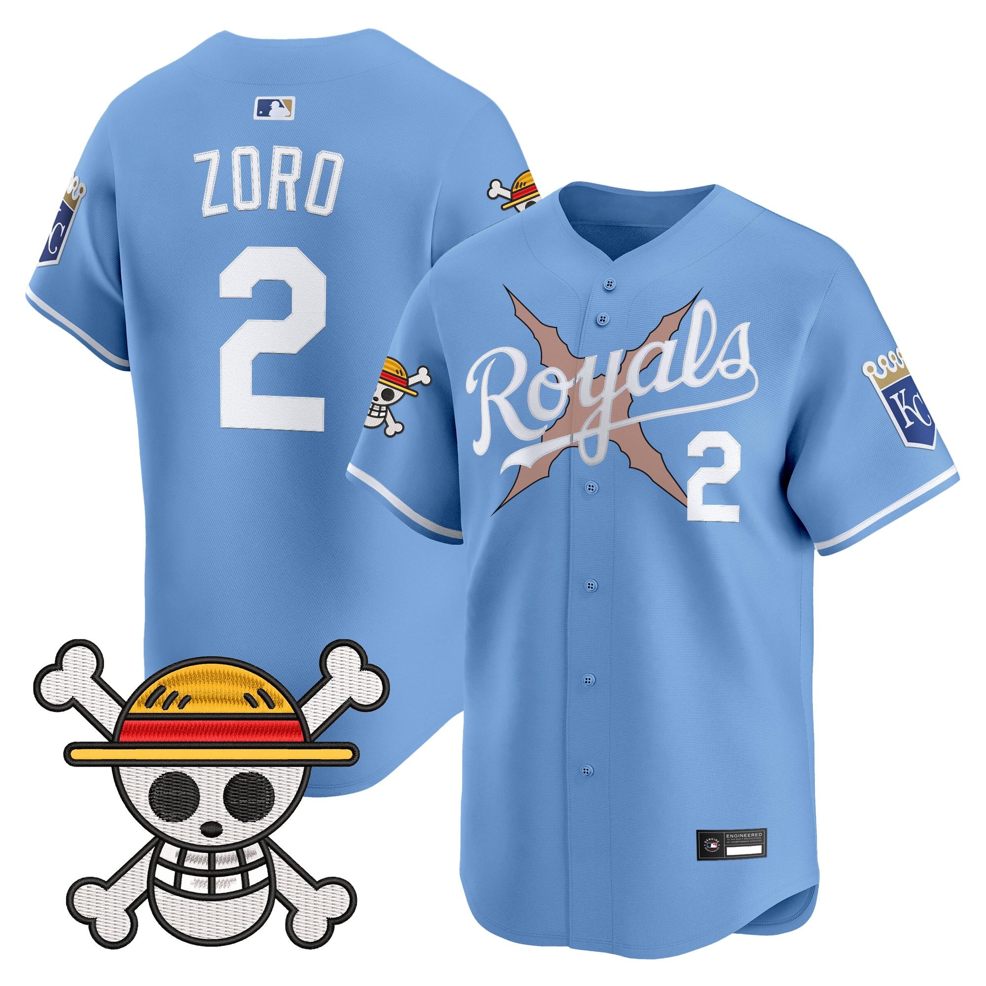Men's Kansas City Royals x One Piece Vapor Premier Limited Jersey - Stitched