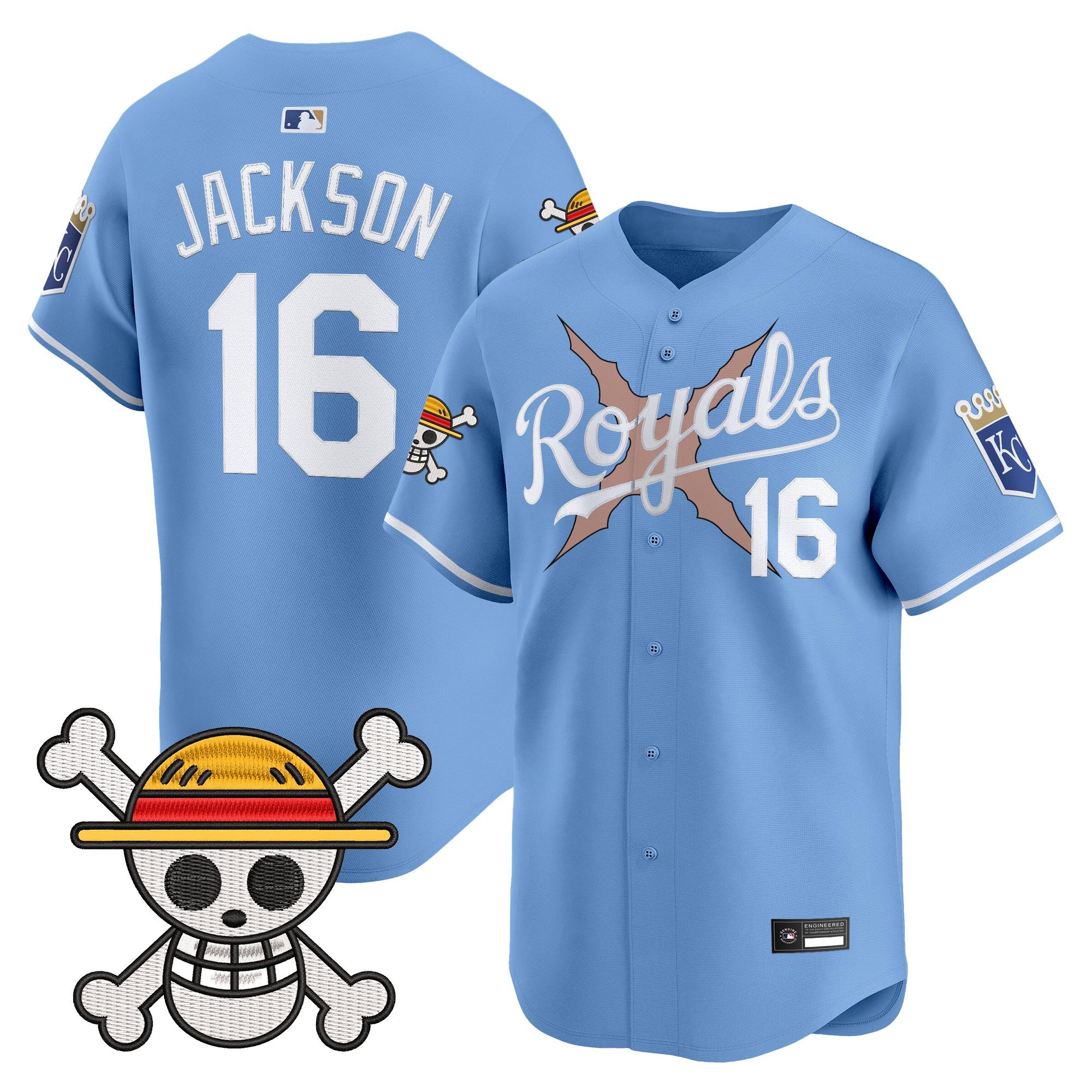 Men's Kansas City Royals x One Piece Vapor Premier Limited Jersey - Stitched