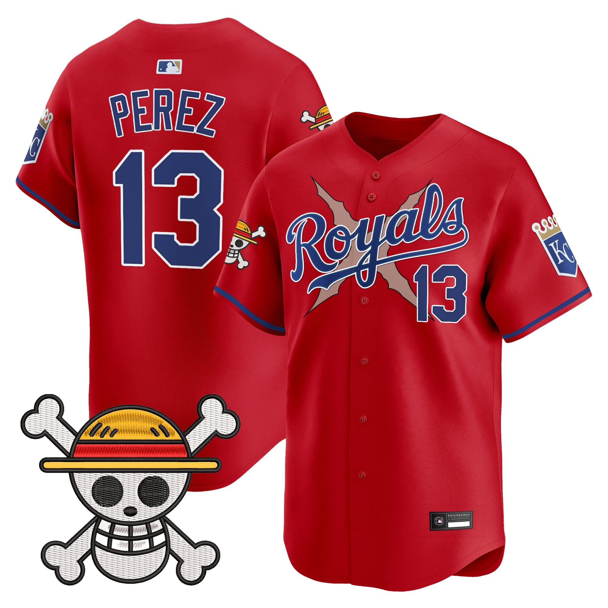 Men's Kansas City Royals x One Piece Vapor Premier Limited Jersey - Stitched