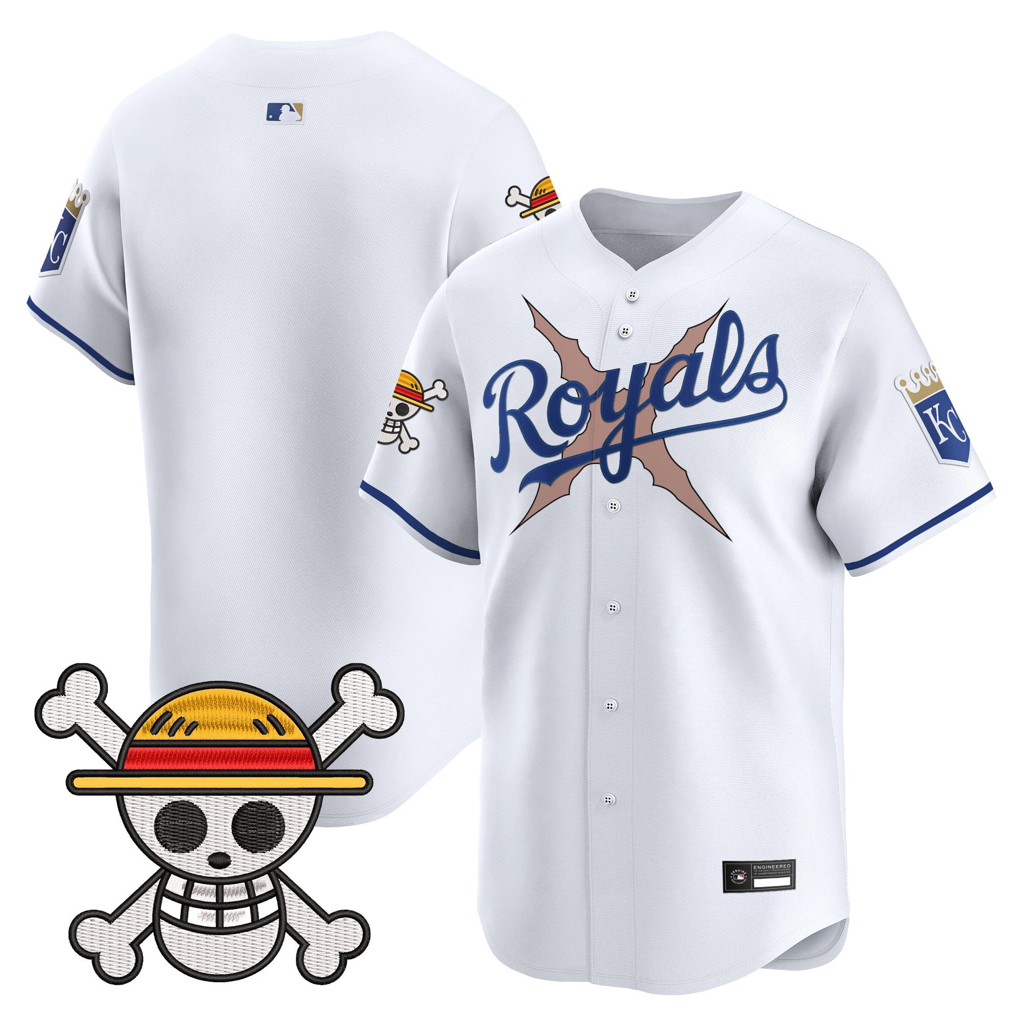 Men's Kansas City Royals x One Piece Vapor Premier Limited Jersey - Stitched