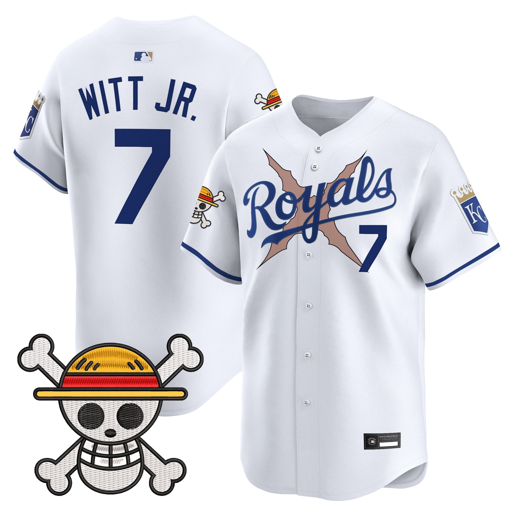 Men's Kansas City Royals x One Piece Vapor Premier Limited Jersey - Stitched