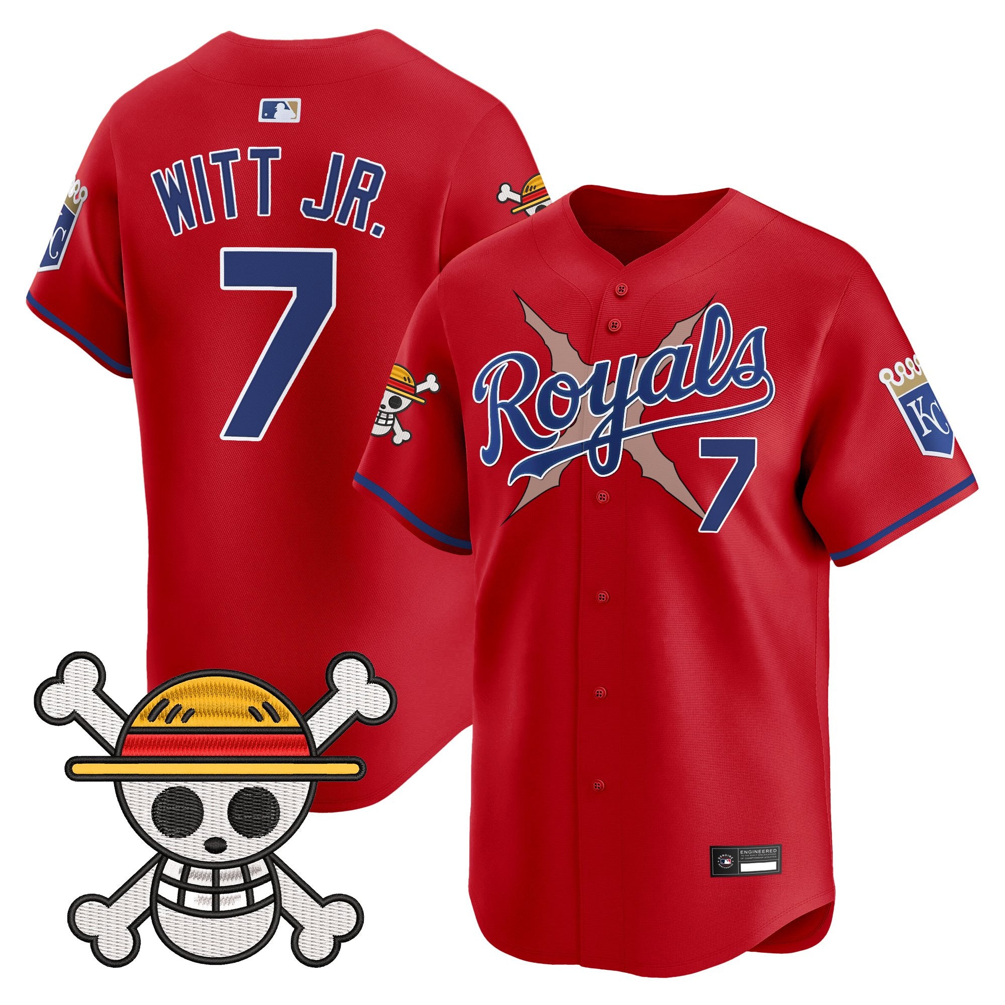 Men's Kansas City Royals x One Piece Vapor Premier Limited Jersey - Stitched