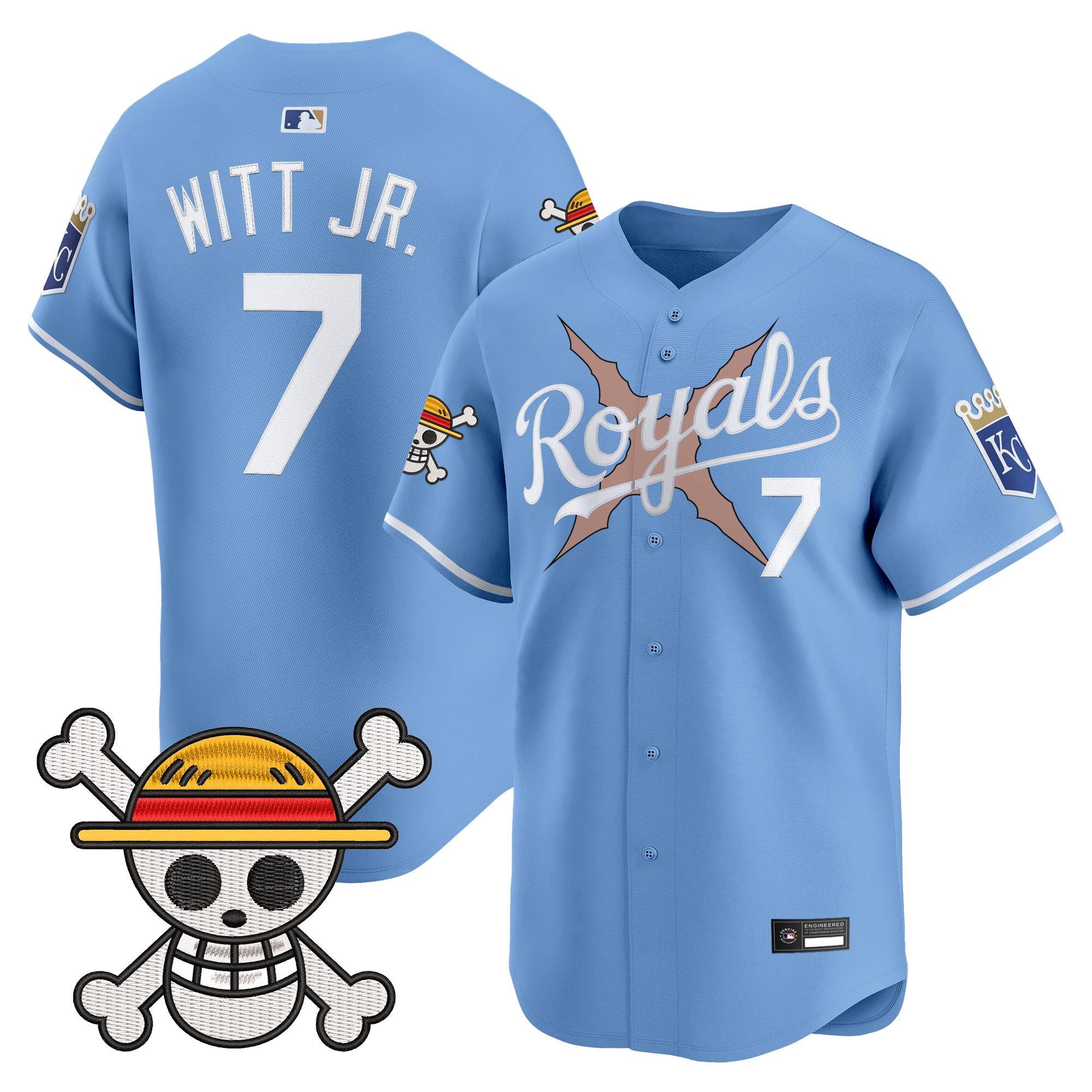 Men's Kansas City Royals x One Piece Vapor Premier Limited Jersey - Stitched