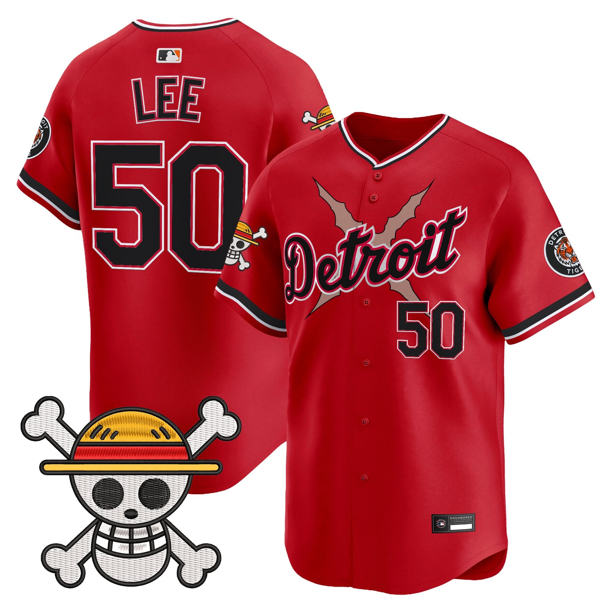 Men's Detroit Tigers x One Piece Vapor Premier Limited Jersey - Stitched