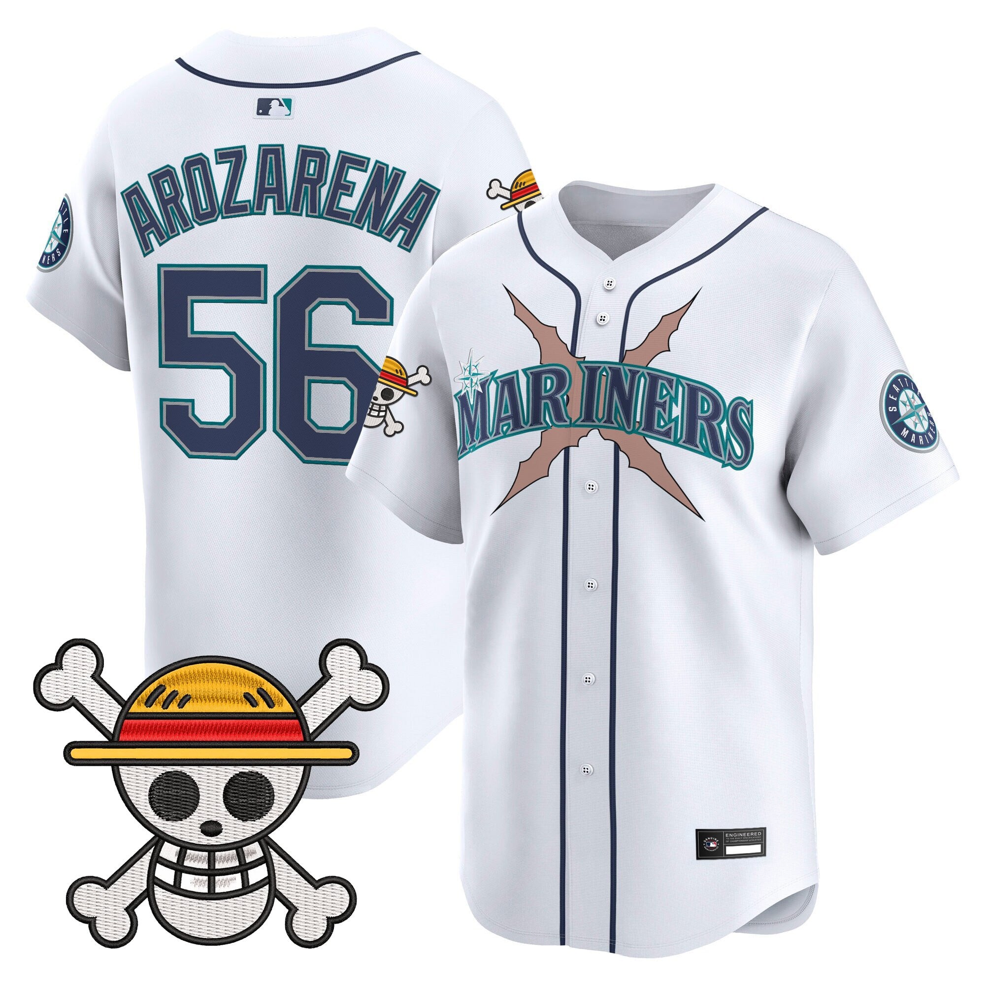 Men's Seattle Mariners x One Piece Vapor Premier Limited Jersey - Stitched