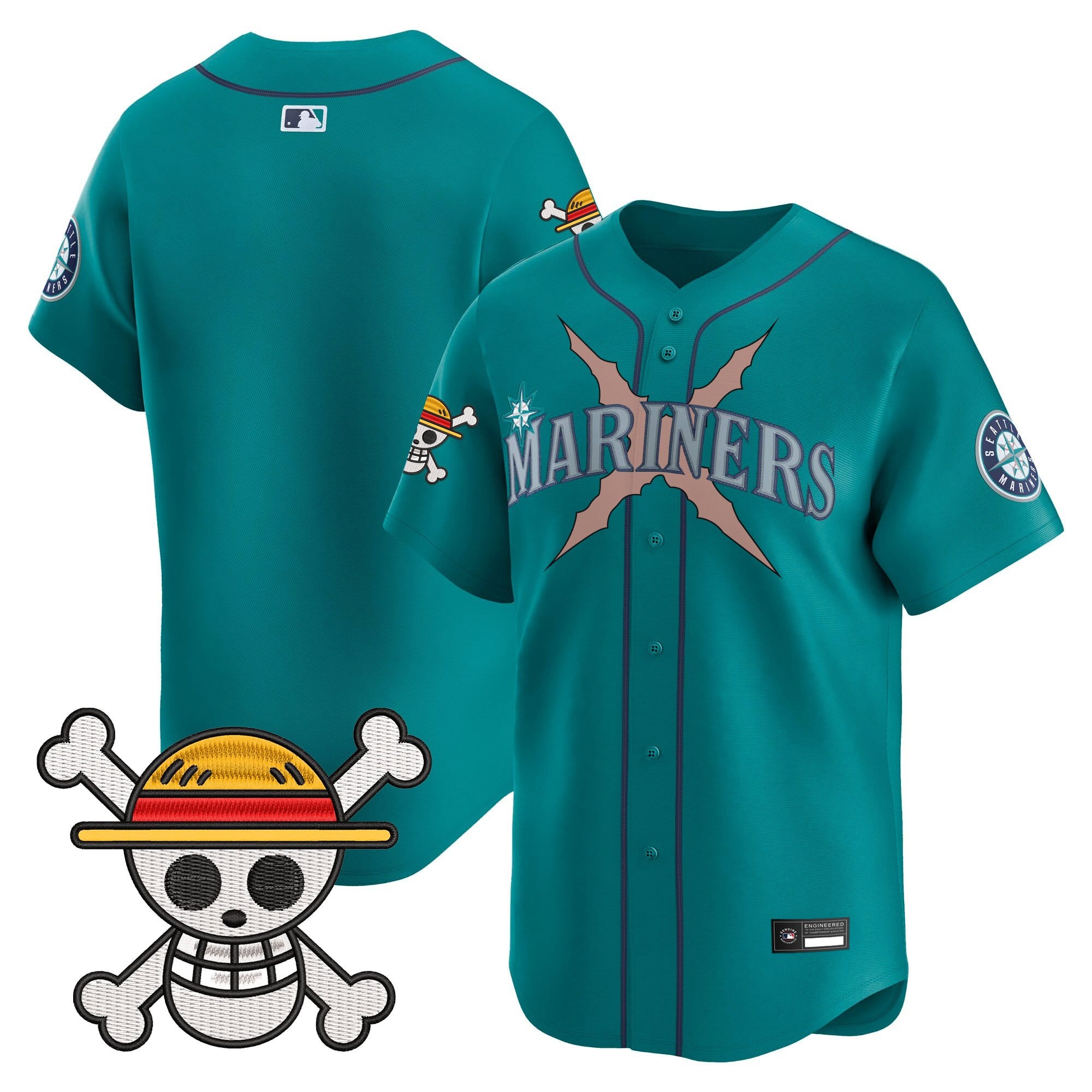 Men's Seattle Mariners x One Piece Vapor Premier Limited Jersey - Stitched