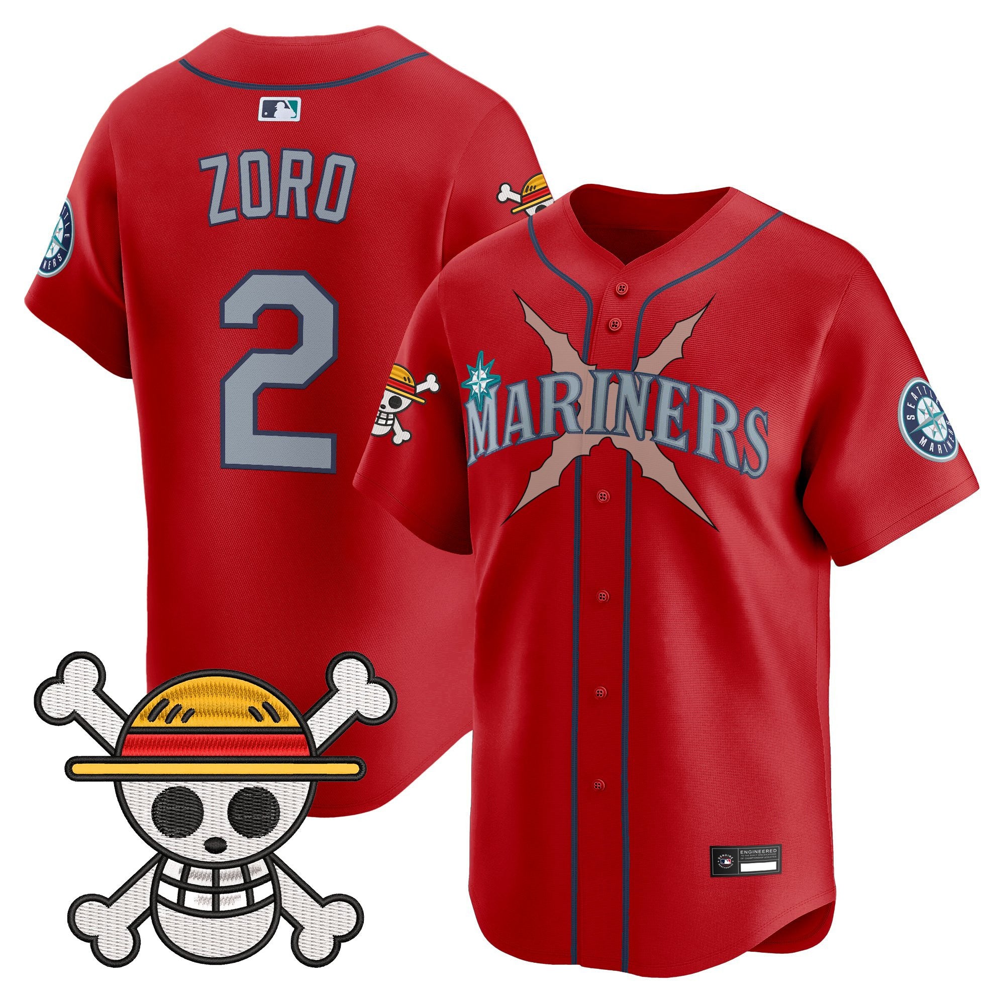 Men's Seattle Mariners x One Piece Vapor Premier Limited Jersey - Stitched