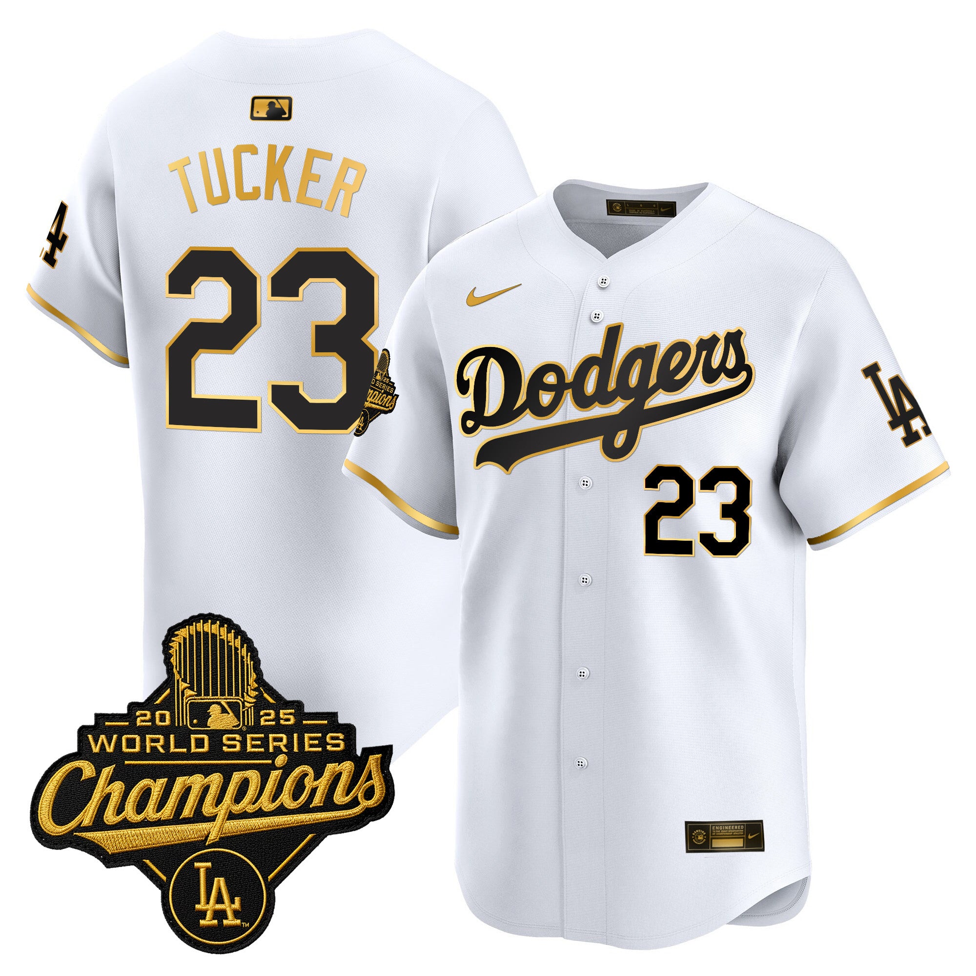 Men's Dodgers 2025 World Series Champions Vapor Premier Limited Jersey - All Stitched