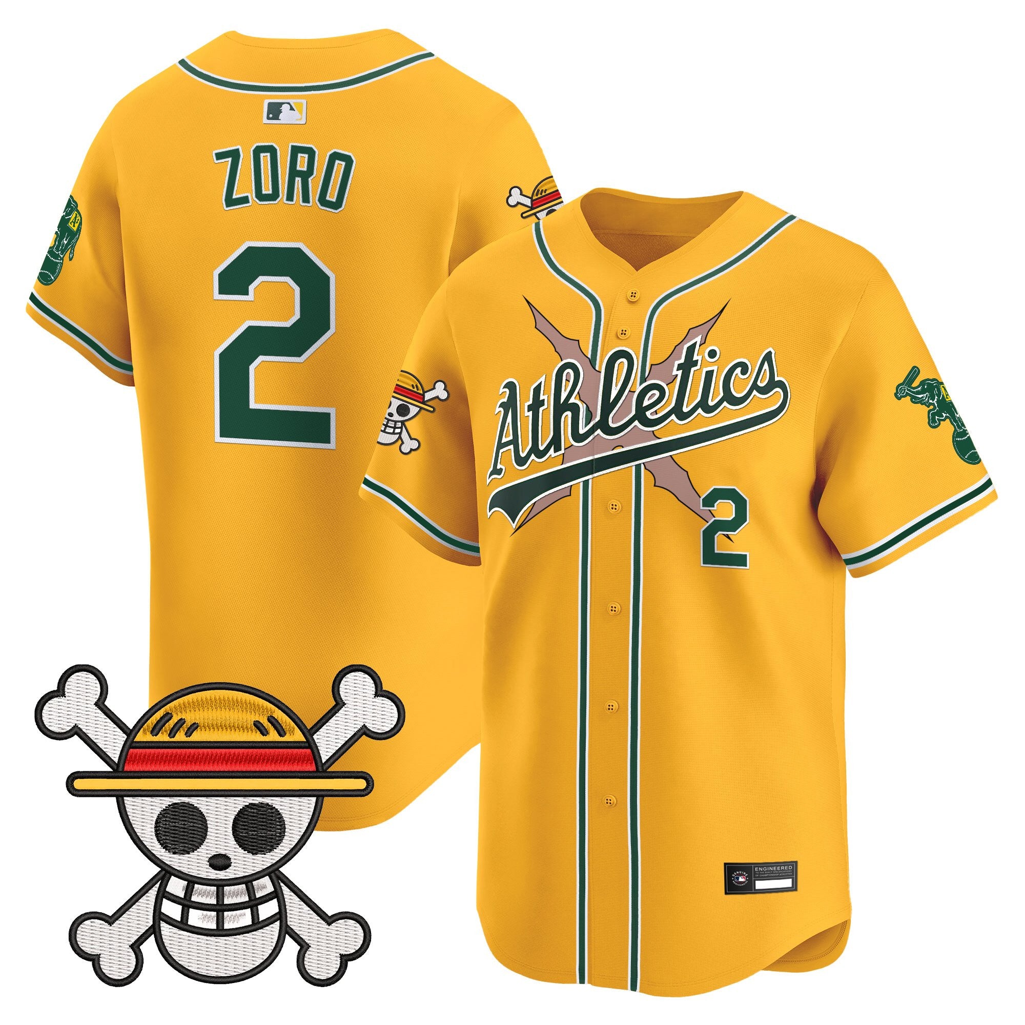 Men's Athletics x One Piece Vapor Premier Limited Jersey - Stitched
