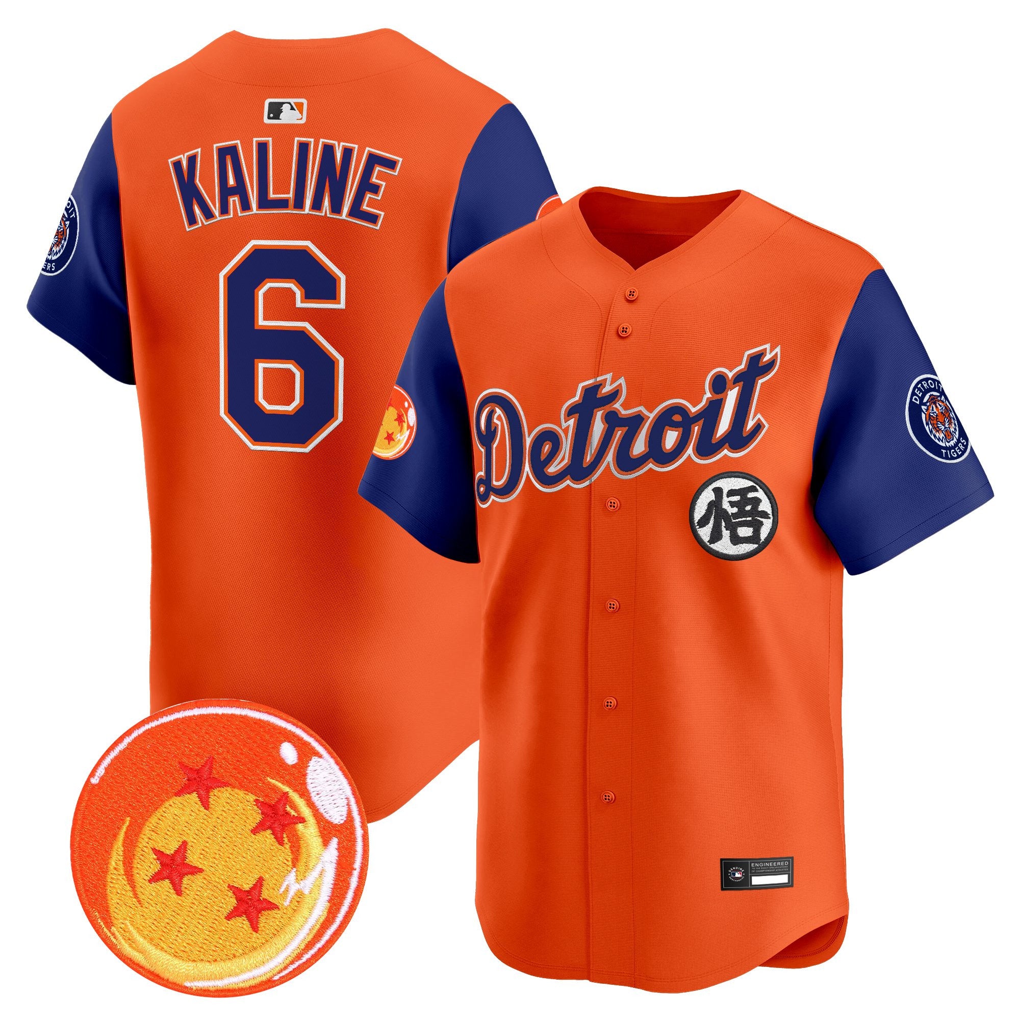 Men's Detroit Tigers x Dragon Ball Vapor Premier Limited Jersey - All Stitched