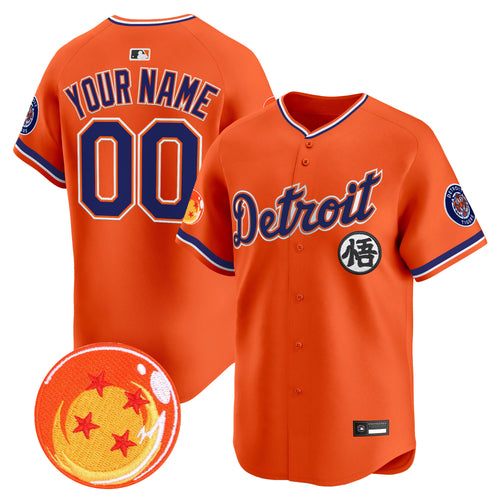 Detroit Tigers x Dragon Ball Vapor Premier Limited Custom Jersey - All Stitched