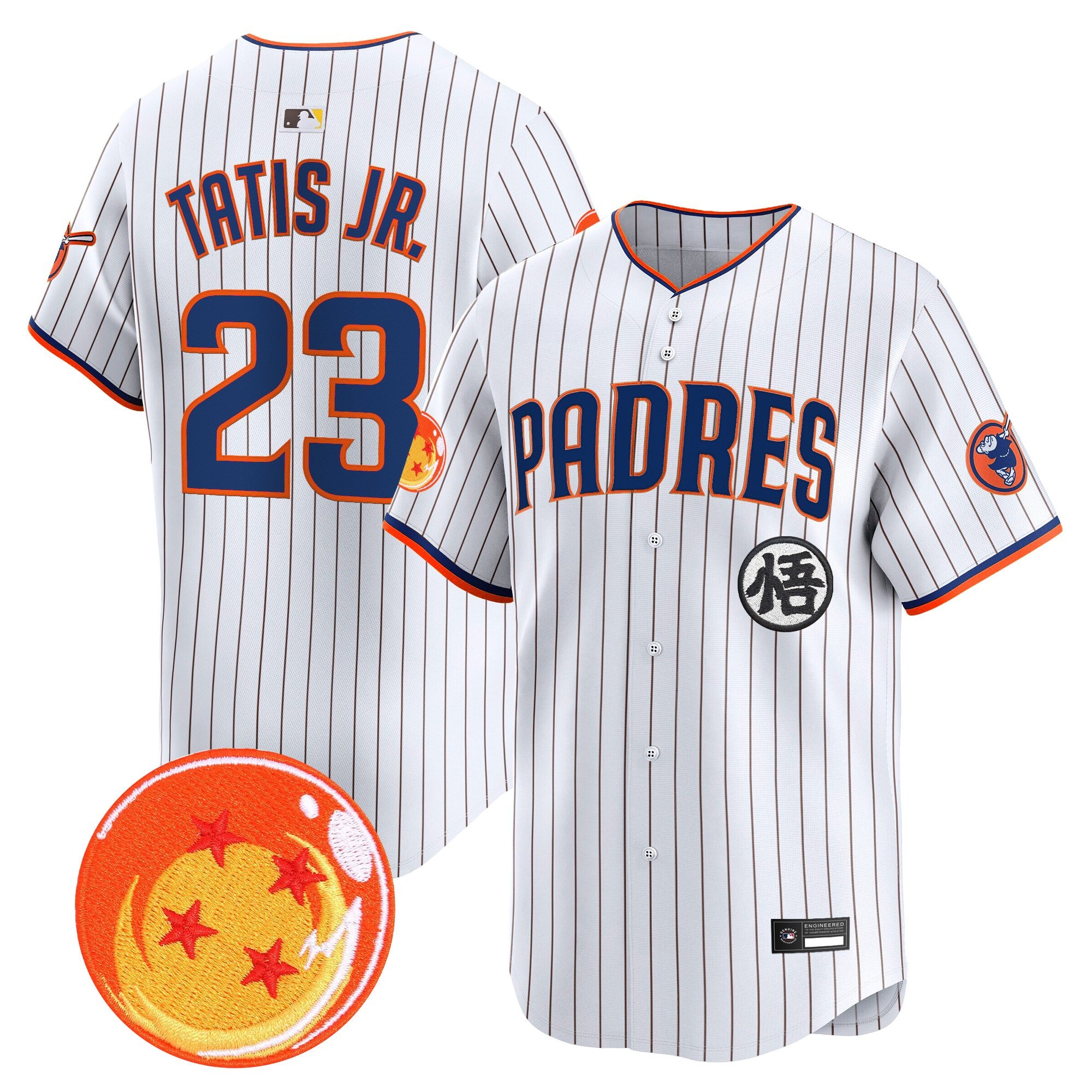 Men's Padres x Dragon Ball Vapor Premier Limited Jersey - All Stitched