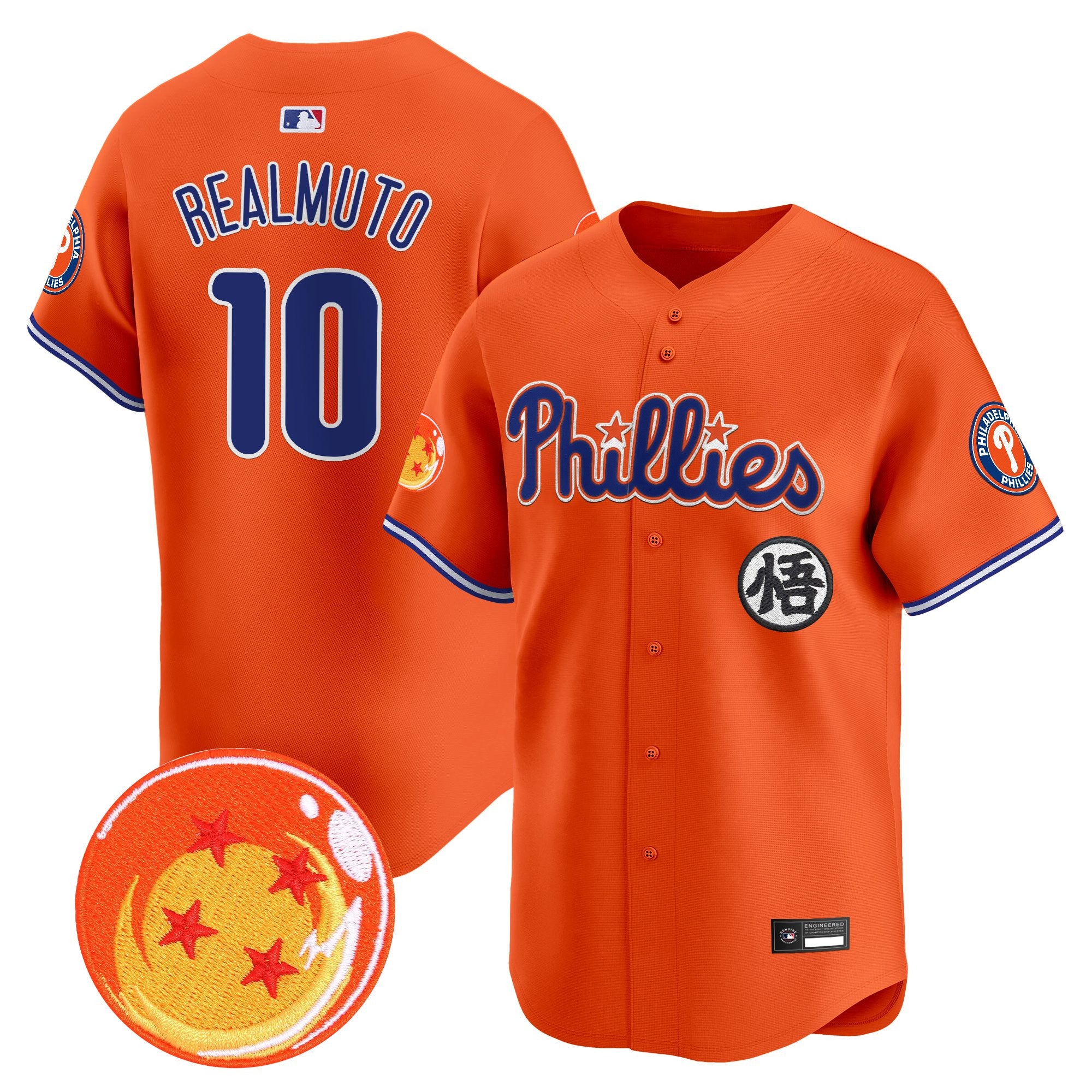 Men's Philadelphia Phillies x Dragon Ball Vapor Premier Limited Jersey - All Stitched
