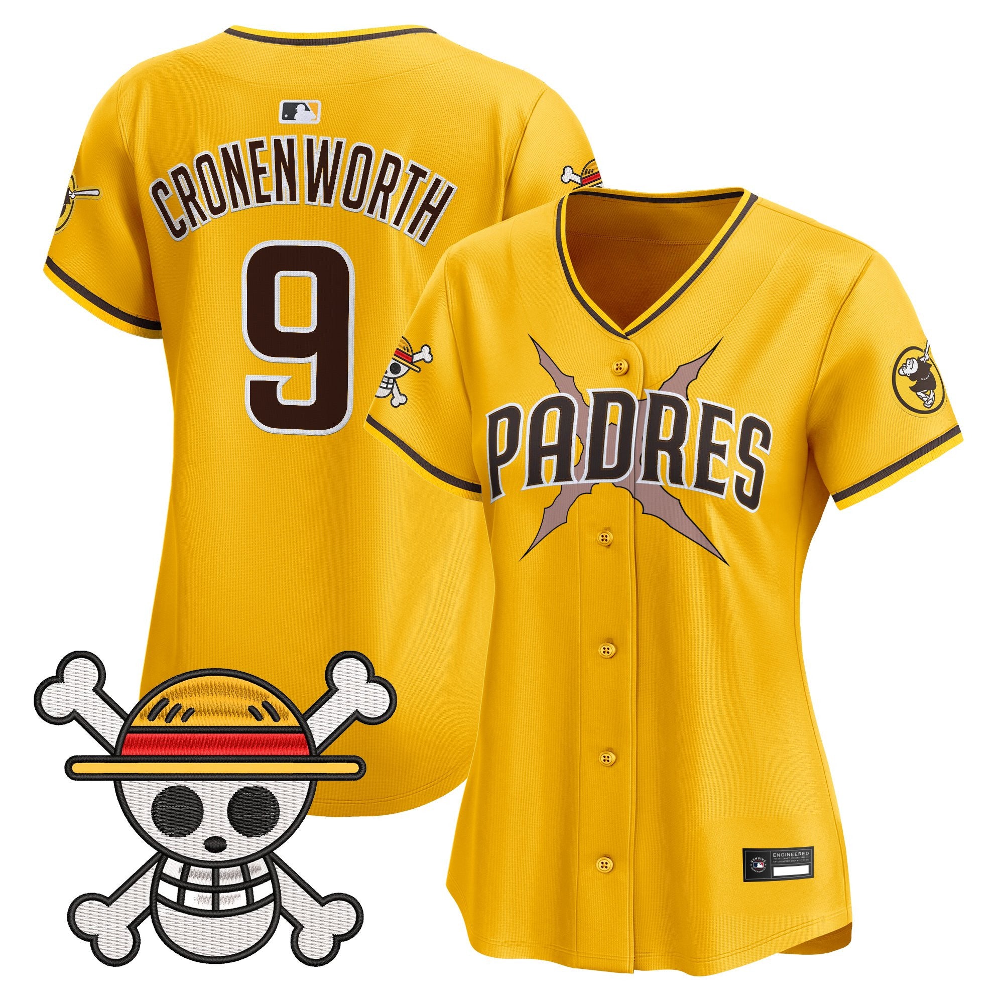 Women's Padres x One Piece Vapor Premier Limited Jersey - Stitched