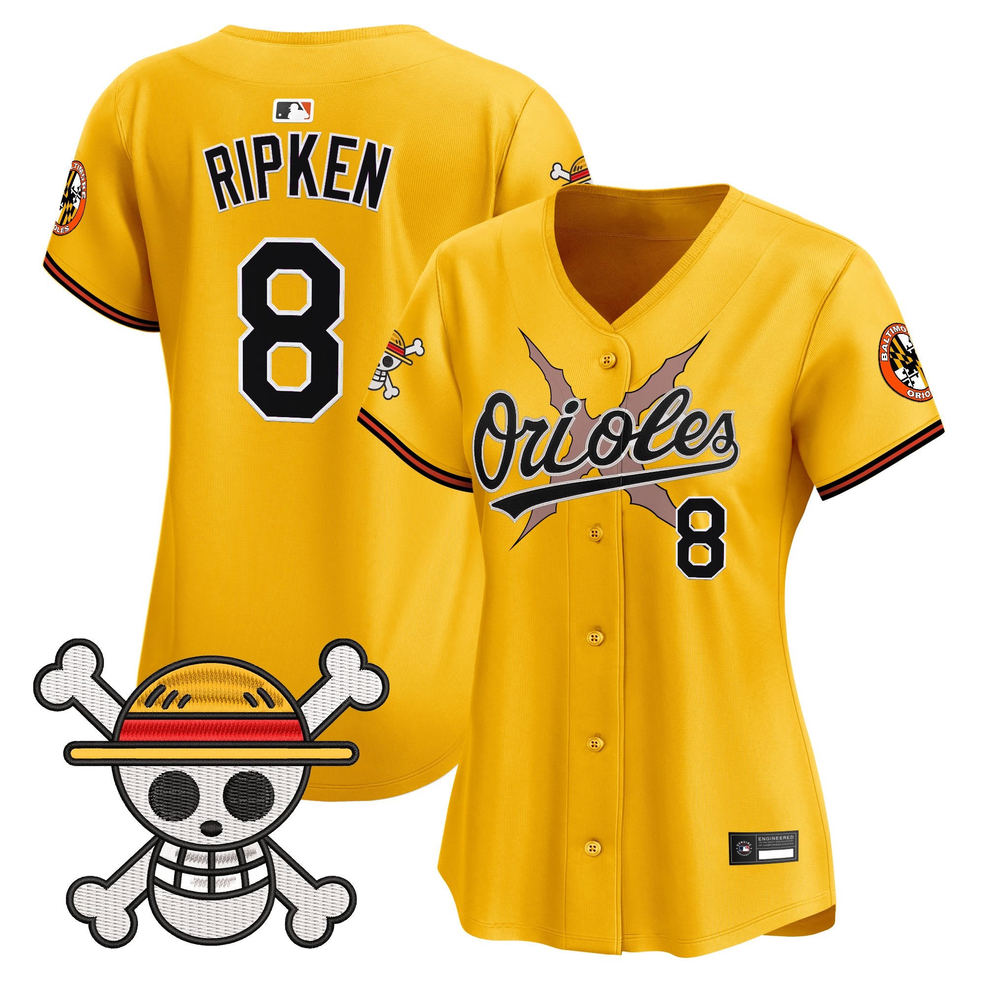 Women's Baltimore Orioles x One Piece Vapor Premier Limited Jersey - Stitched