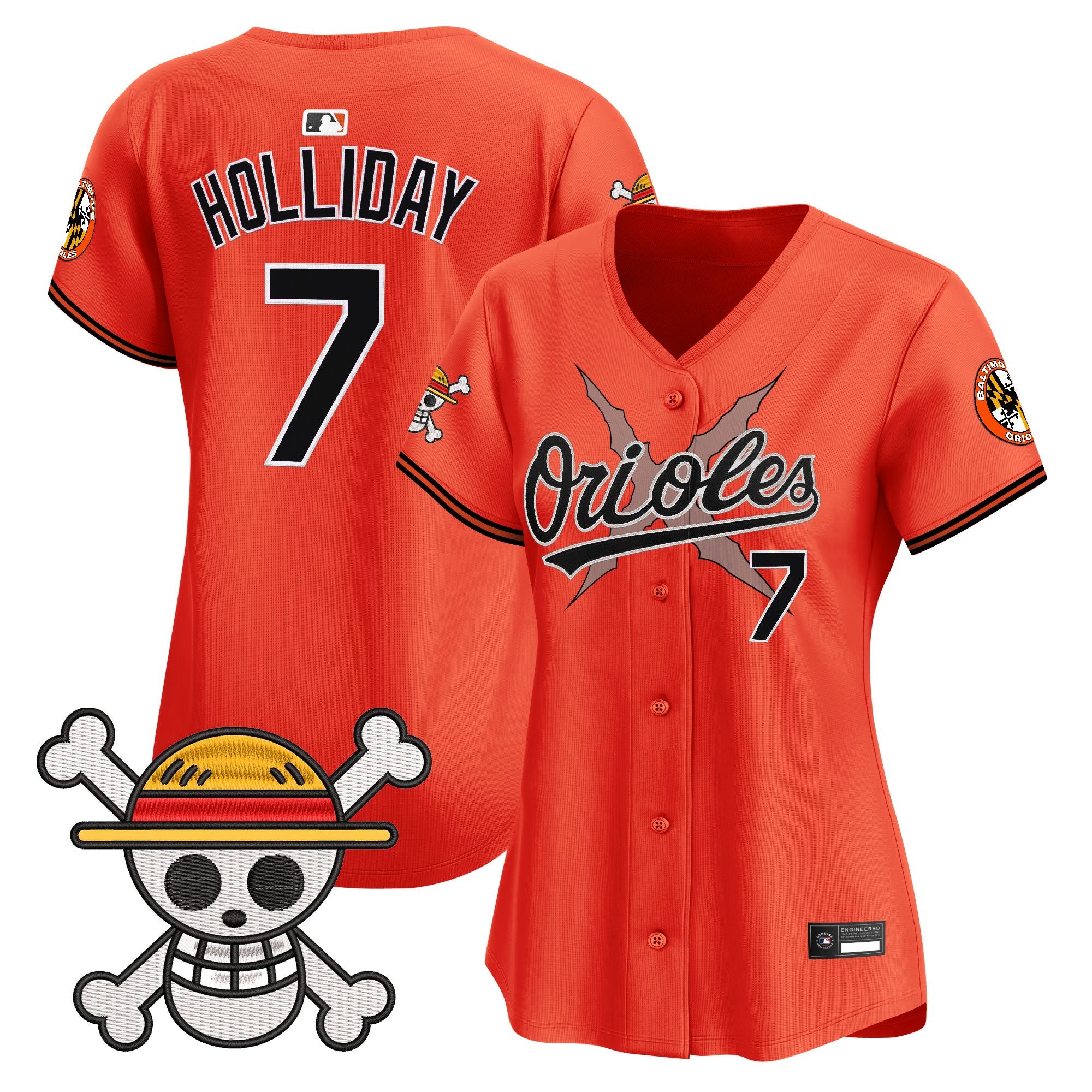 Women's Baltimore Orioles x One Piece Vapor Premier Limited Jersey - Stitched