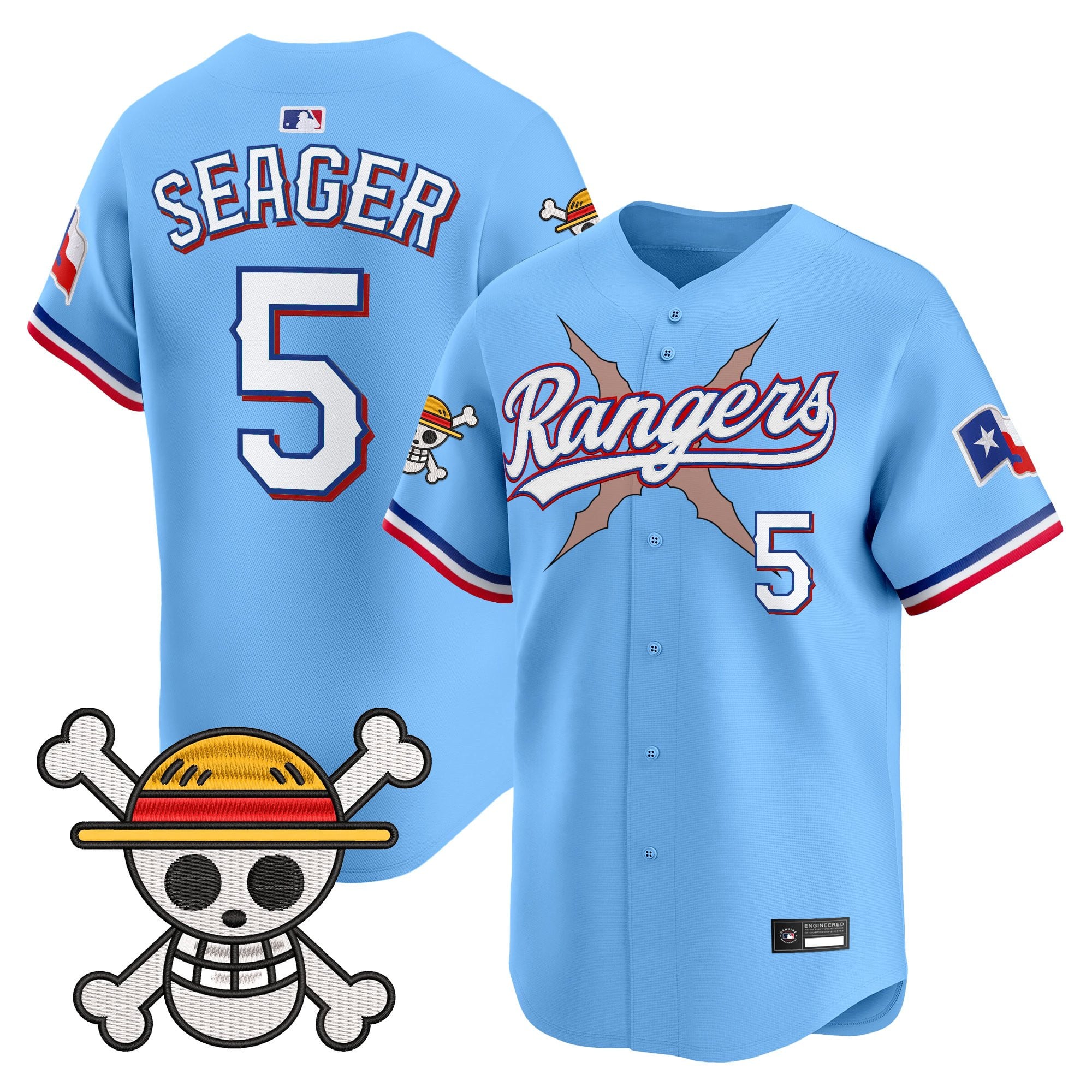 Men's Texas Rangers x One Piece Vapor Premier Limited Jersey - Stitched