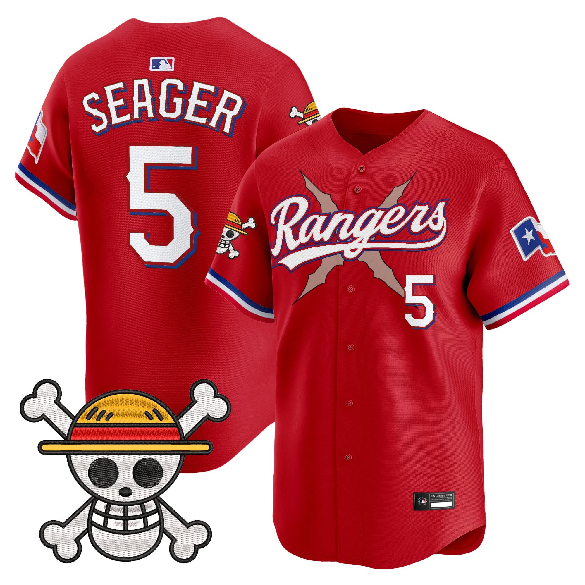 Men's Texas Rangers x One Piece Vapor Premier Limited Jersey - Stitched
