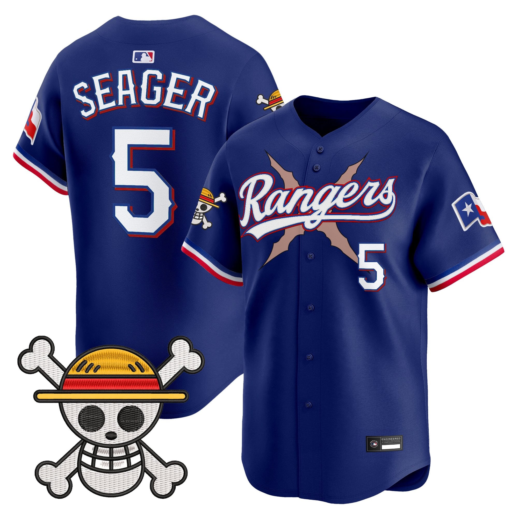 Men's Texas Rangers x One Piece Vapor Premier Limited Jersey - Stitched