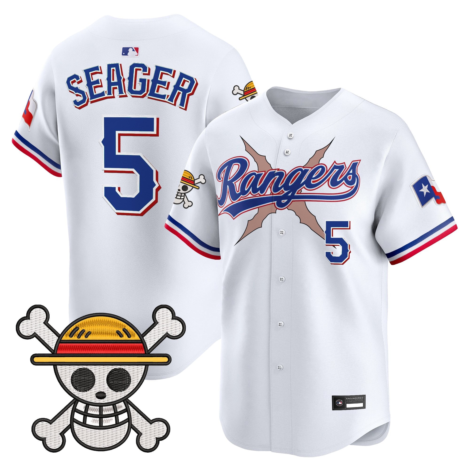 Men's Texas Rangers x One Piece Vapor Premier Limited Jersey - Stitched