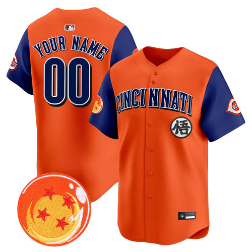 Cincinnati Reds x Dragon Ball Vapor Premier Limited Custom Jersey - All Stitched