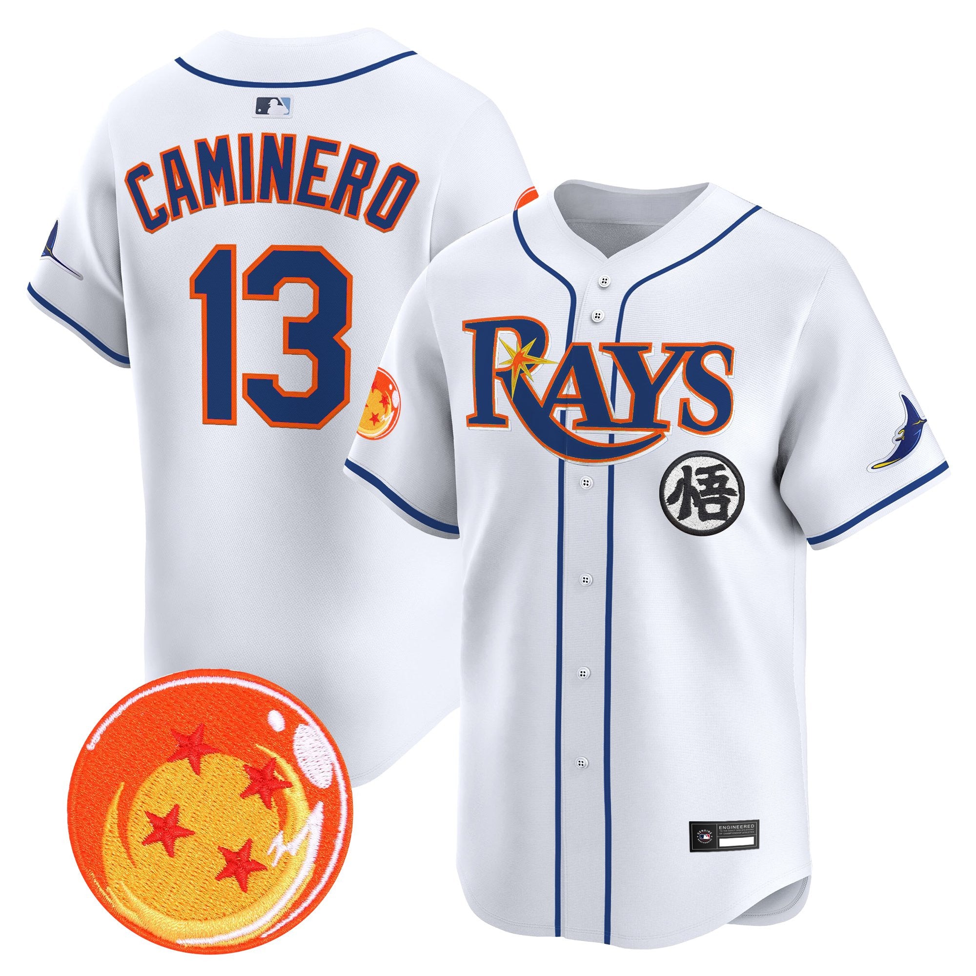 Men's Tampa Bay Rays x Dragon Ball Vapor Premier Limited Jersey - All Stitched