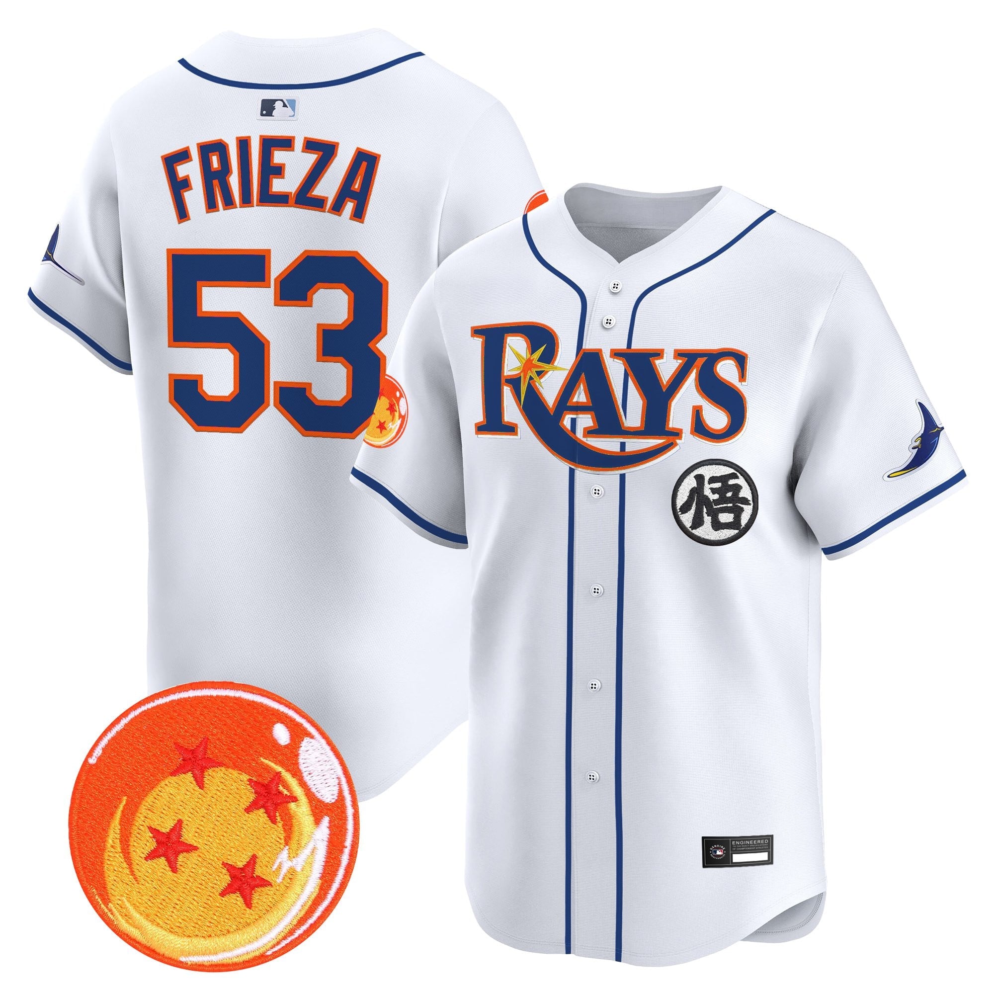 Men's Tampa Bay Rays x Dragon Ball Vapor Premier Limited Jersey - All Stitched