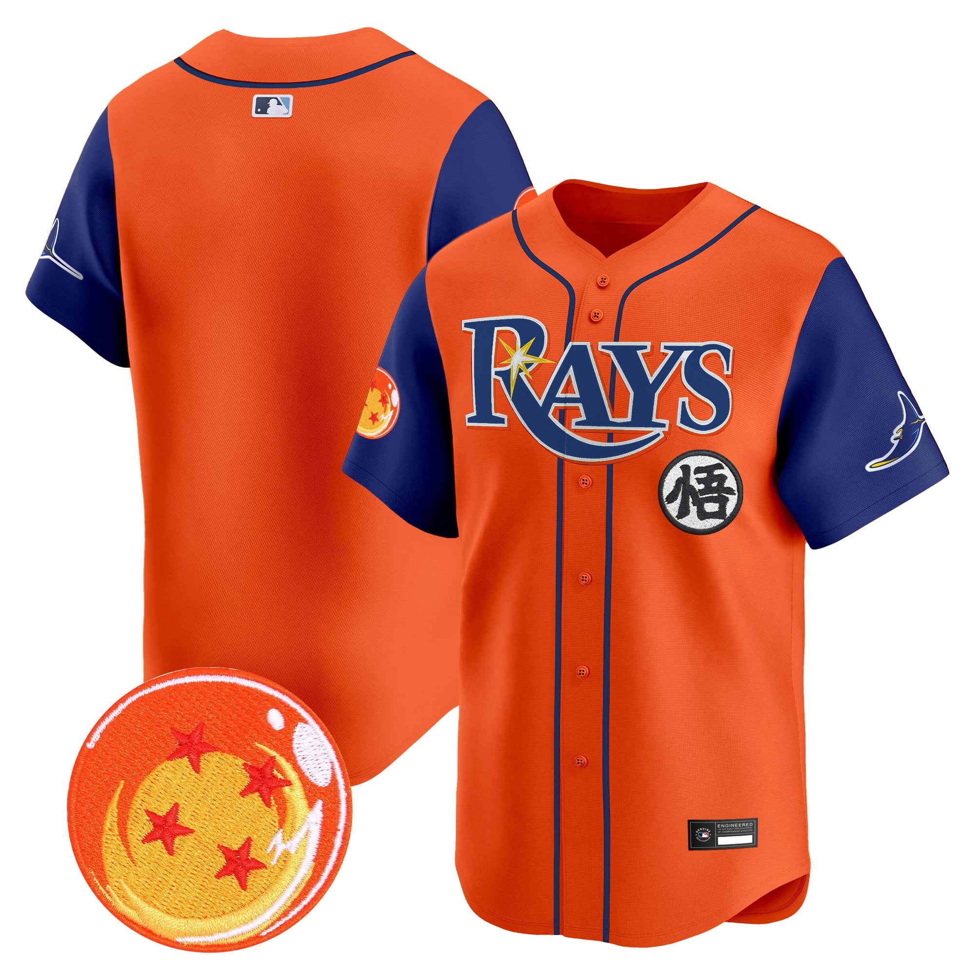 Men's Tampa Bay Rays x Dragon Ball Vapor Premier Limited Jersey - All Stitched