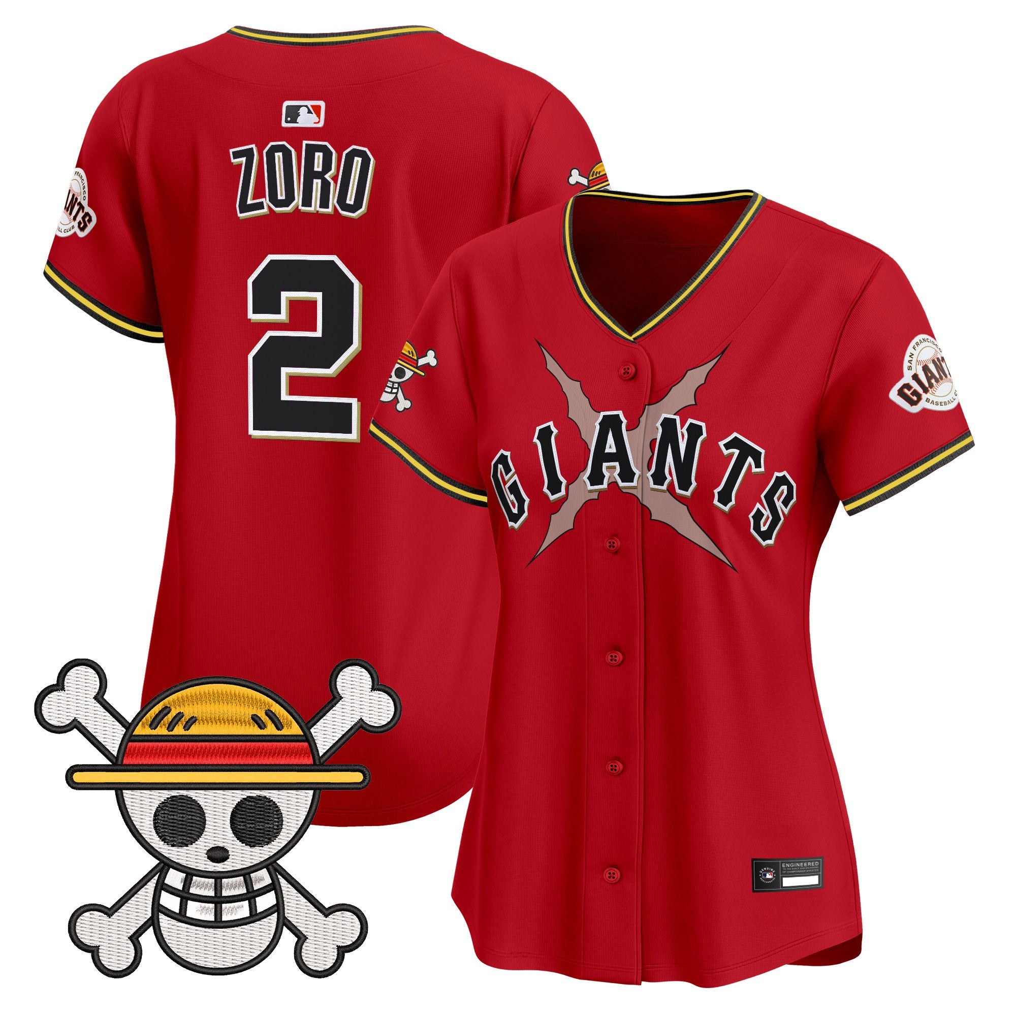 Women's San Francisco Giants x One Piece Vapor Premier Limited Jersey - Stitched