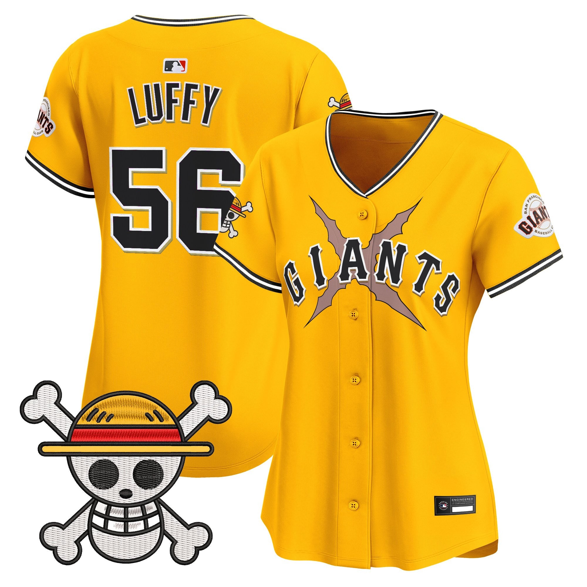 Women's San Francisco Giants x One Piece Vapor Premier Limited Jersey - Stitched