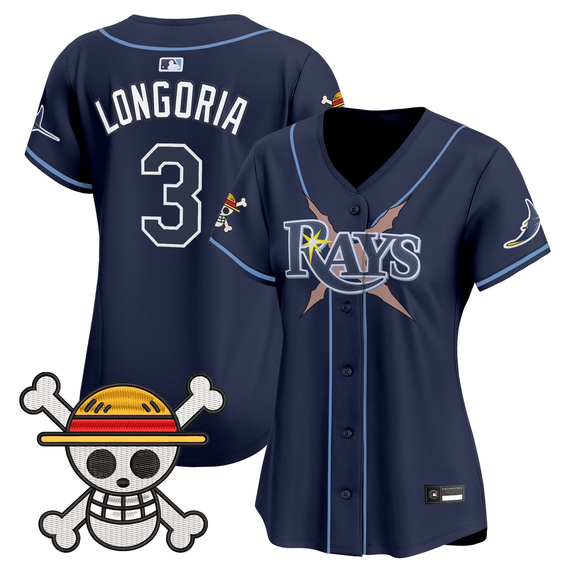 Women's Tampa Bay Rays x One Piece Vapor Premier Limited Jersey - Stitched