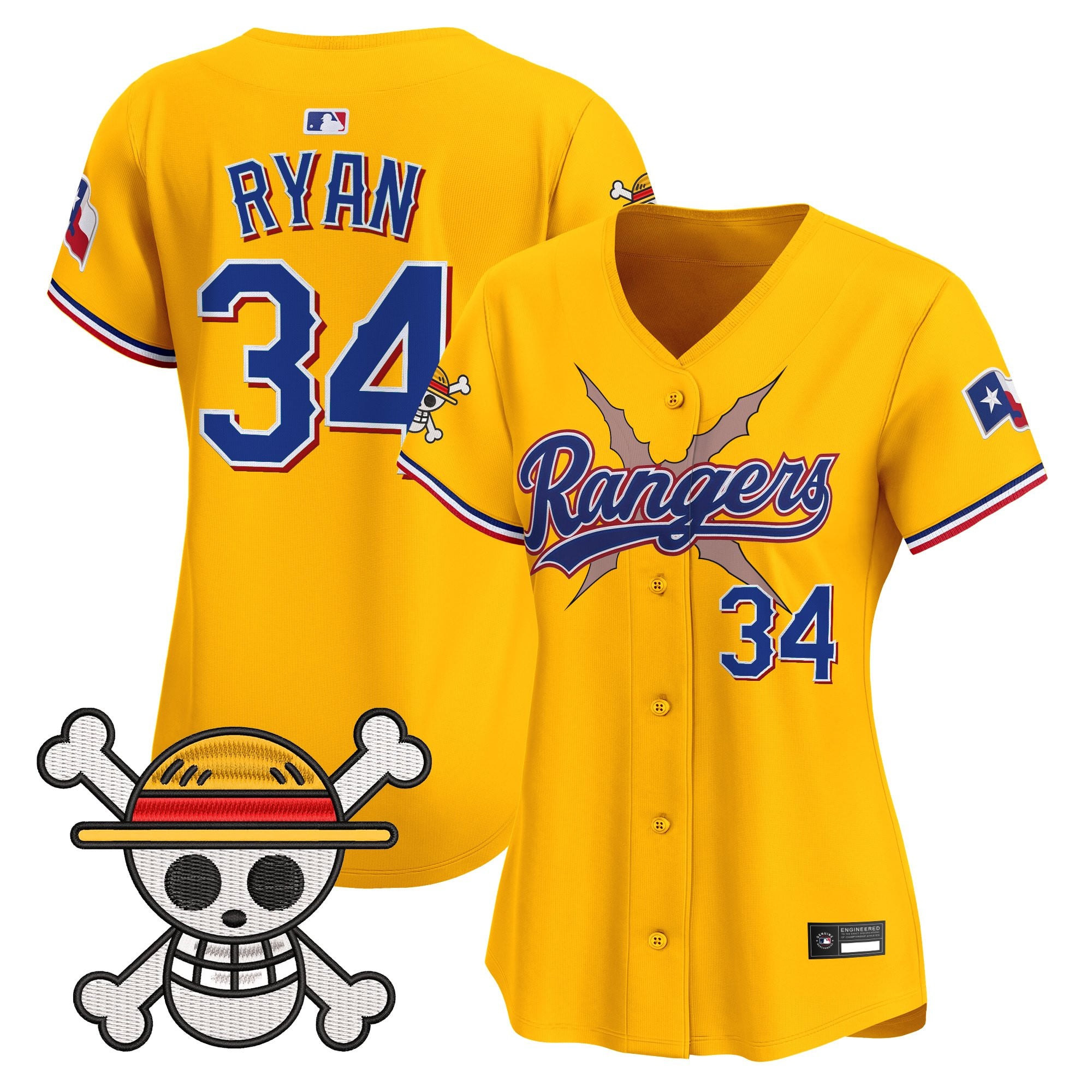 Women's Texas Rangers x One Piece Vapor Premier Limited Jersey - Stitched