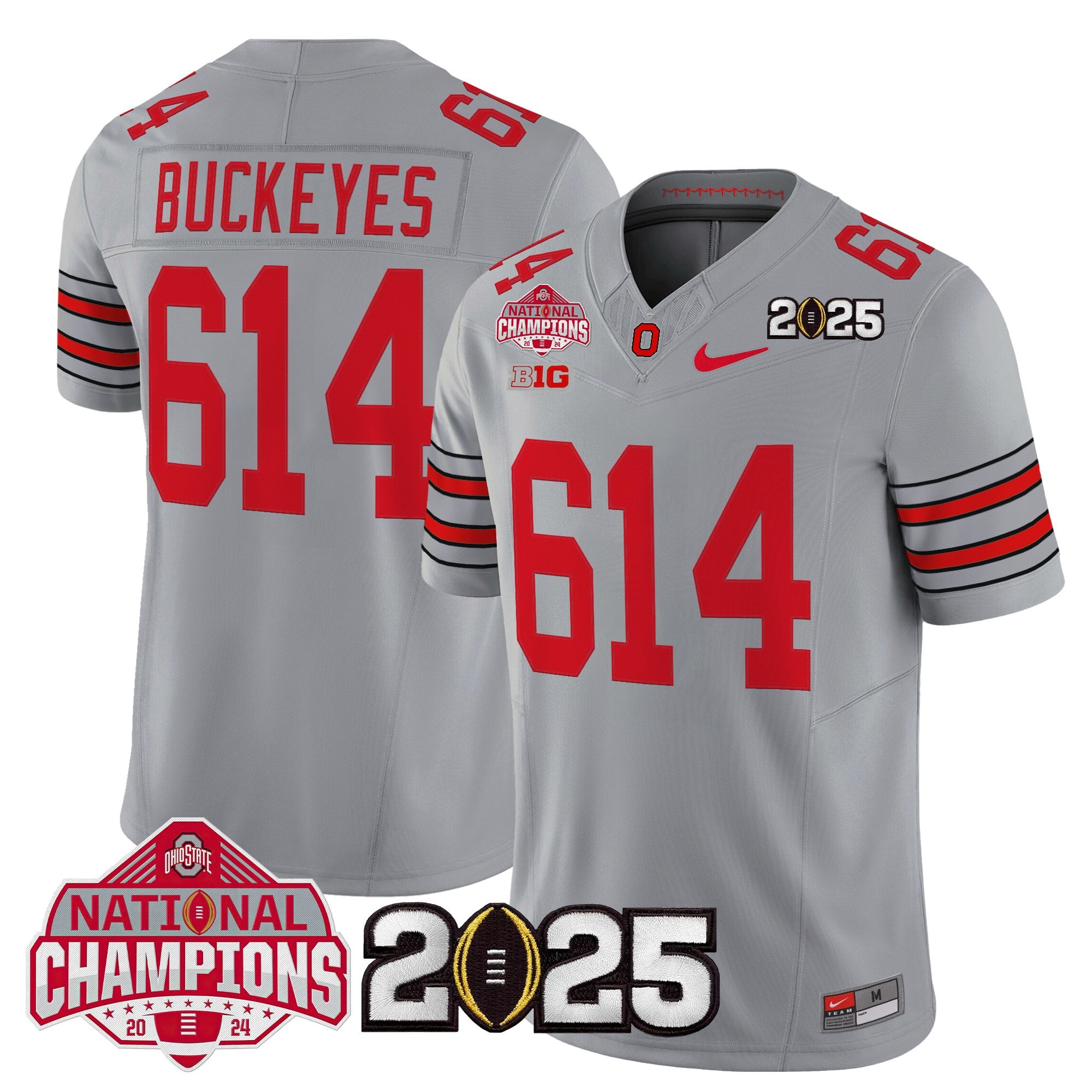 Men's Ohio State Buckeyes 2026 "Tunnel Vision" National Champions Patch Vapor Limited Jersey - All Stitched