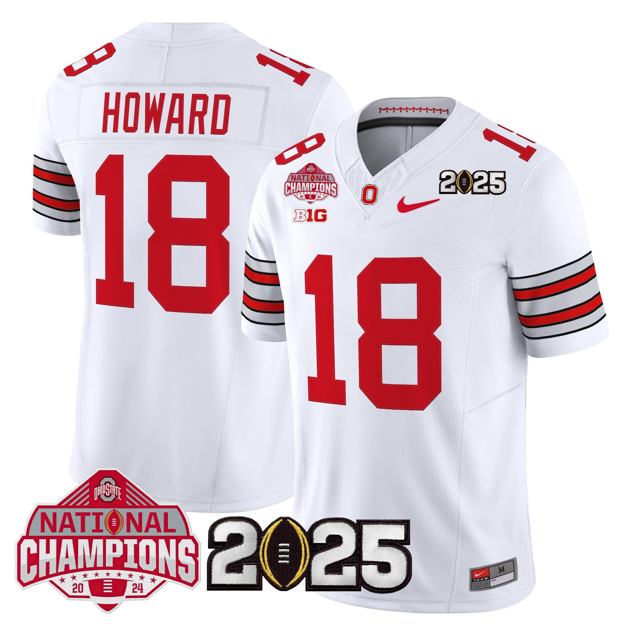 Men's Ohio State Buckeyes 2026 "Tunnel Vision" National Champions Patch Vapor Limited Jersey - All Stitched