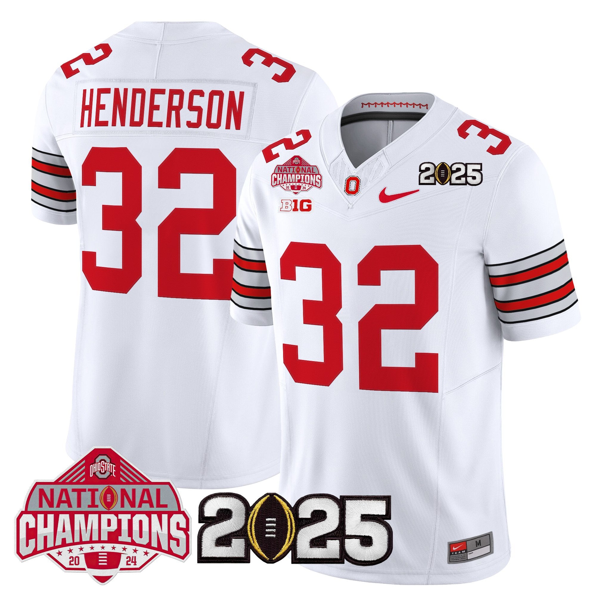 Men's Ohio State Buckeyes 2026 "Tunnel Vision" National Champions Patch Vapor Limited Jersey - All Stitched