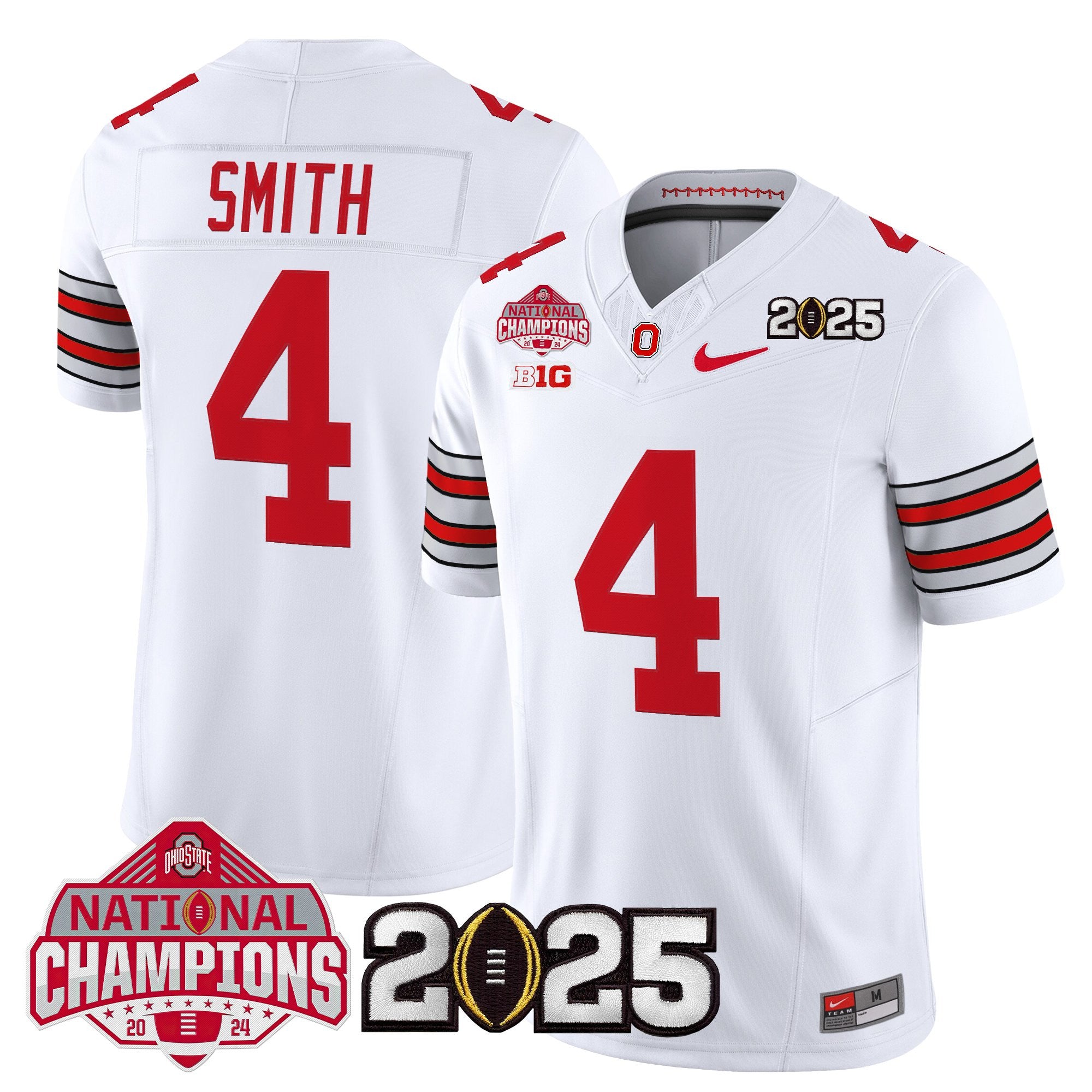 Men's Ohio State Buckeyes 2026 "Tunnel Vision" National Champions Patch Vapor Limited Jersey - All Stitched