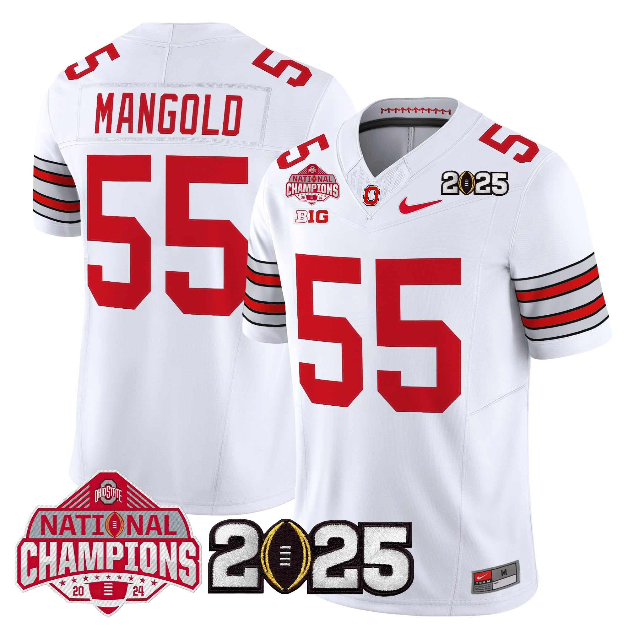 Men's Ohio State Buckeyes 2026 "Tunnel Vision" National Champions Patch Vapor Limited Jersey - All Stitched