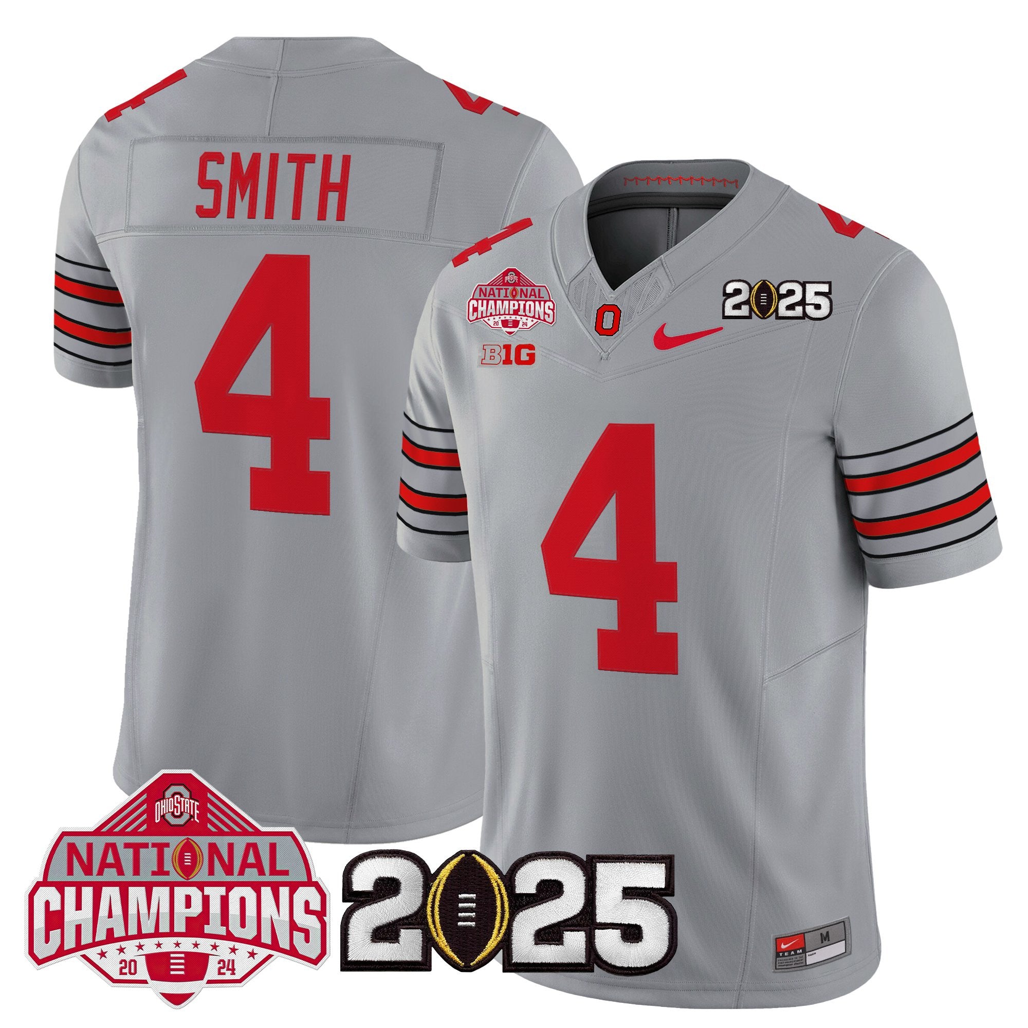 Men's Ohio State Buckeyes 2026 "Tunnel Vision" National Champions Patch Vapor Limited Jersey - All Stitched