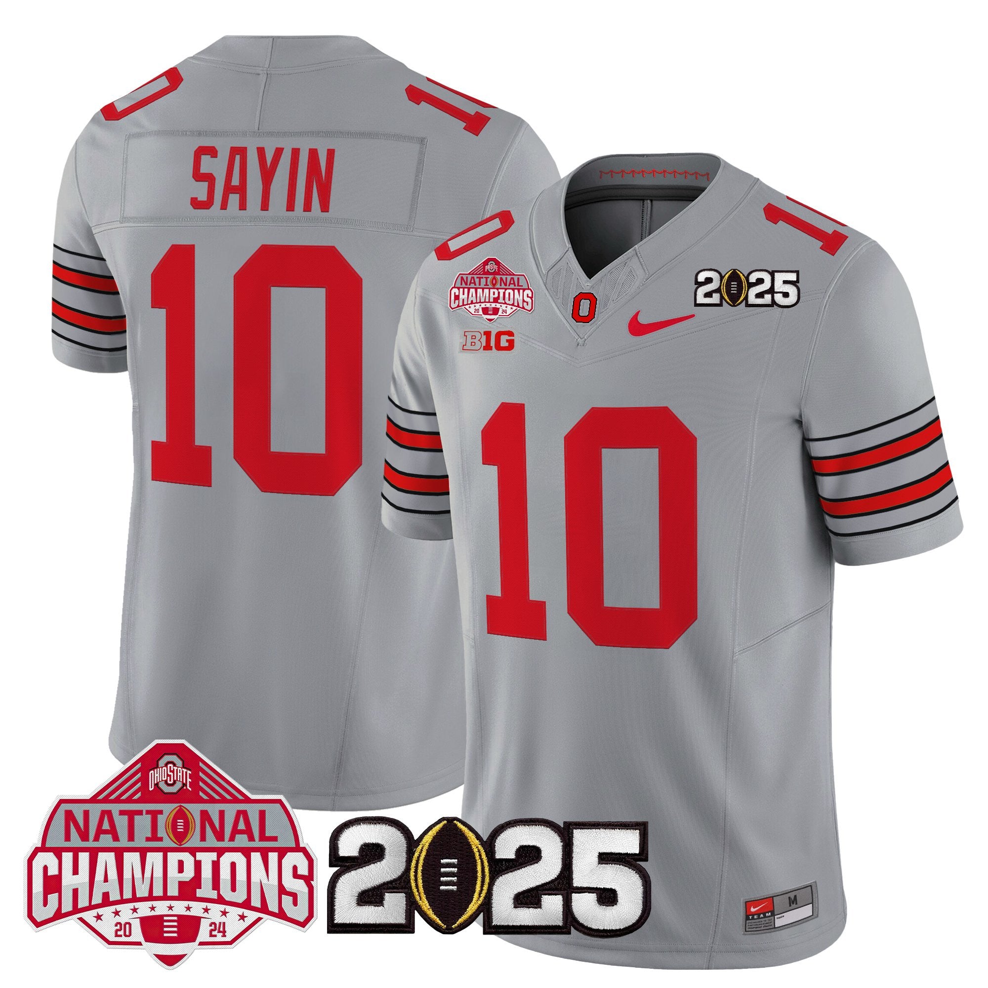 Men's Ohio State Buckeyes 2026 "Tunnel Vision" National Champions Patch Vapor Limited Jersey - All Stitched