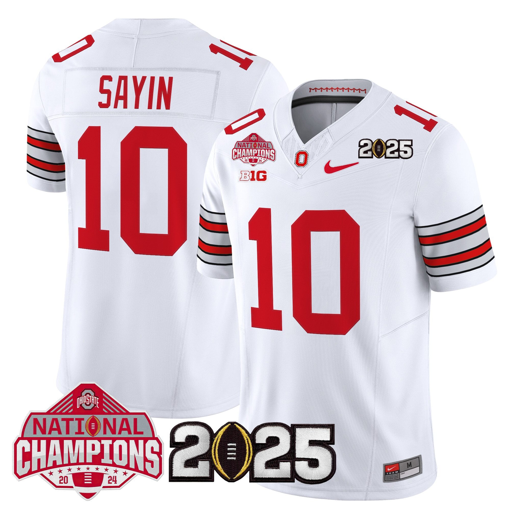 Men's Ohio State Buckeyes 2026 "Tunnel Vision" National Champions Patch Vapor Limited Jersey - All Stitched