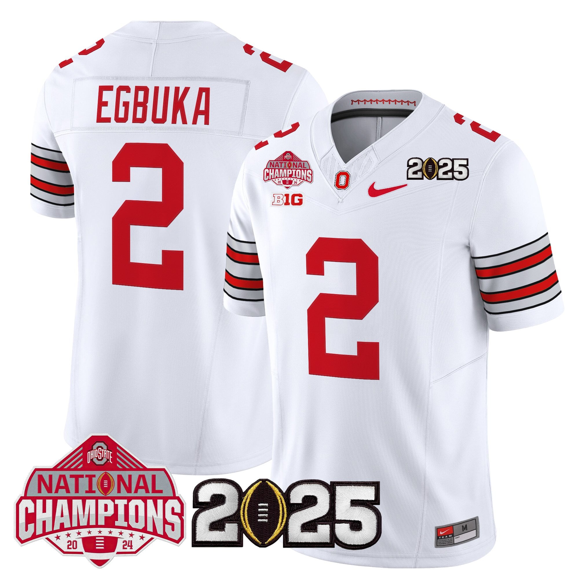 Men's Ohio State Buckeyes 2026 "Tunnel Vision" National Champions Patch Vapor Limited Jersey - All Stitched