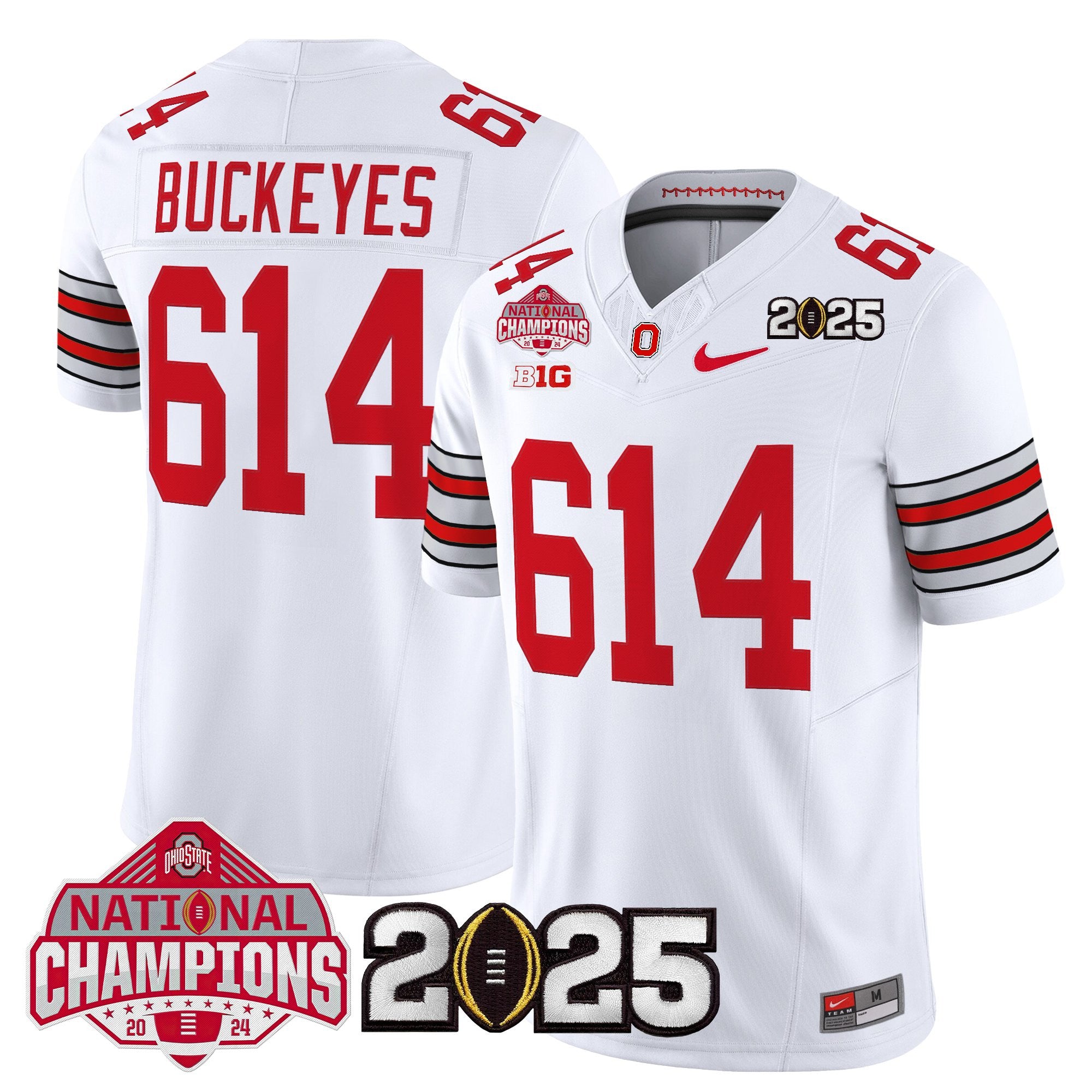Men's Ohio State Buckeyes 2026 "Tunnel Vision" National Champions Patch Vapor Limited Jersey - All Stitched