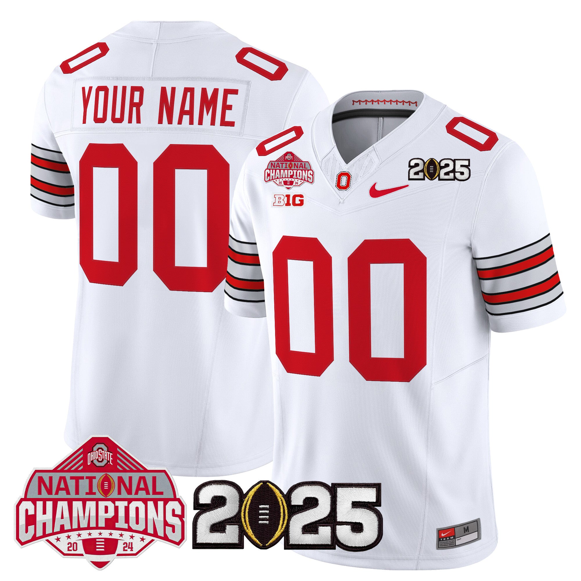 Ohio State Buckeyes 2026 "Tunnel Vision" National Champions Patch Vapor Limited Custom Jersey - All Stitched