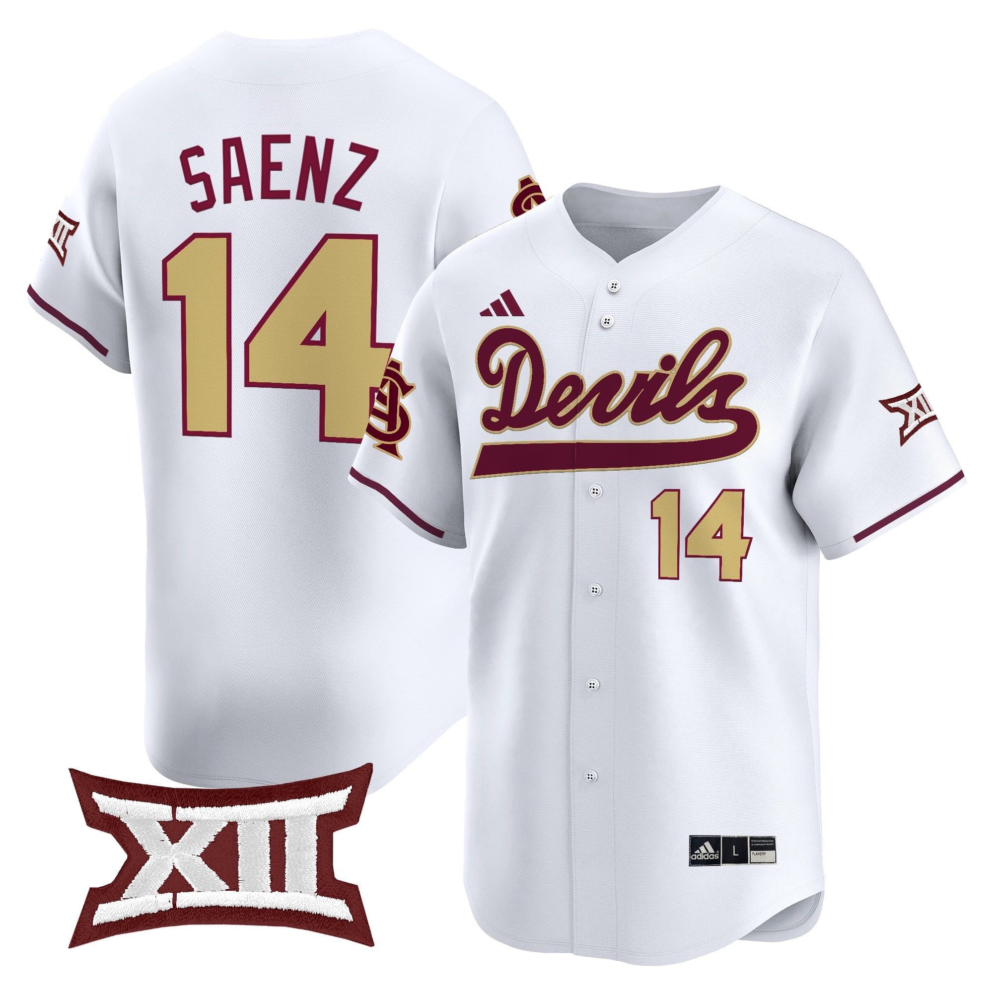 Men's size - Sun Devils Softball Vapor Premier Limited Jersey - All Stitched