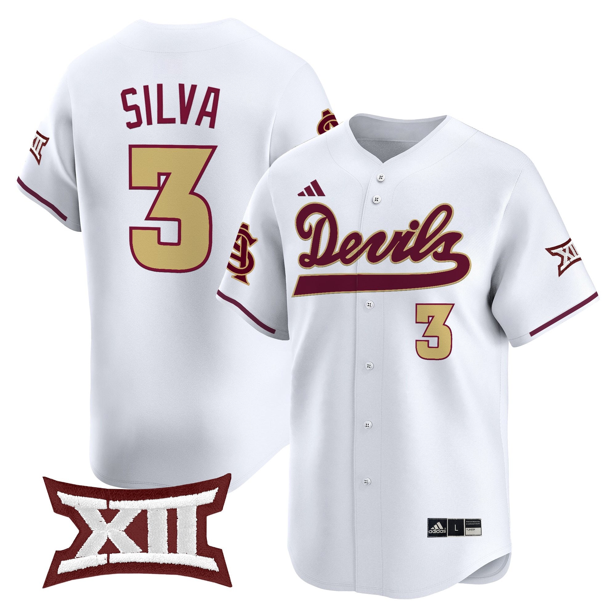 Men's size - Sun Devils Softball Vapor Premier Limited Jersey - All Stitched