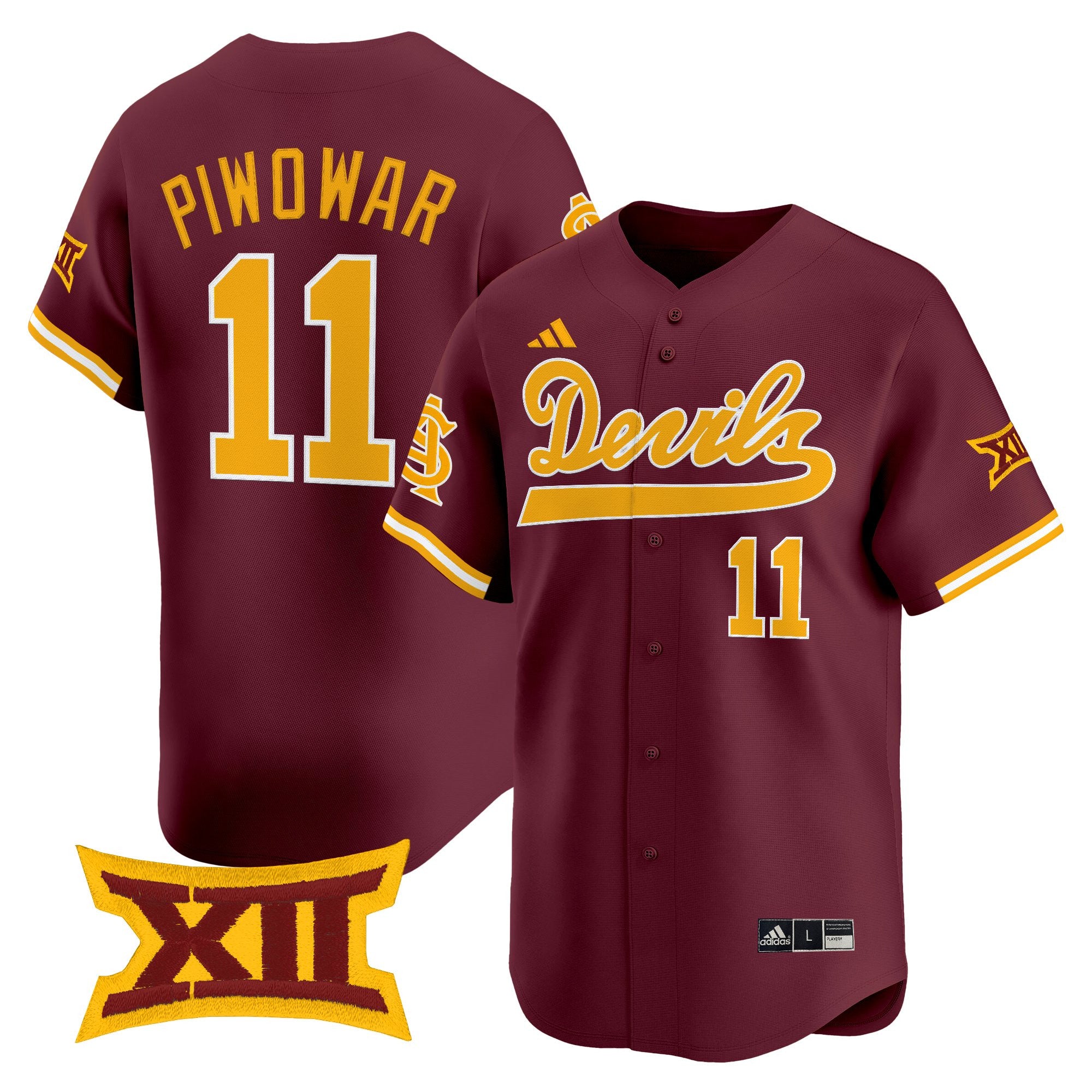 Men's size - Sun Devils Softball Vapor Premier Limited Jersey - All Stitched