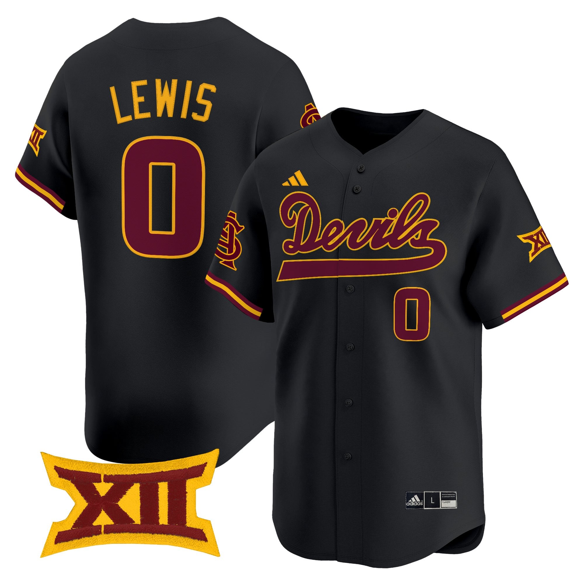 Men's size - Sun Devils Softball Vapor Premier Limited Jersey - All Stitched