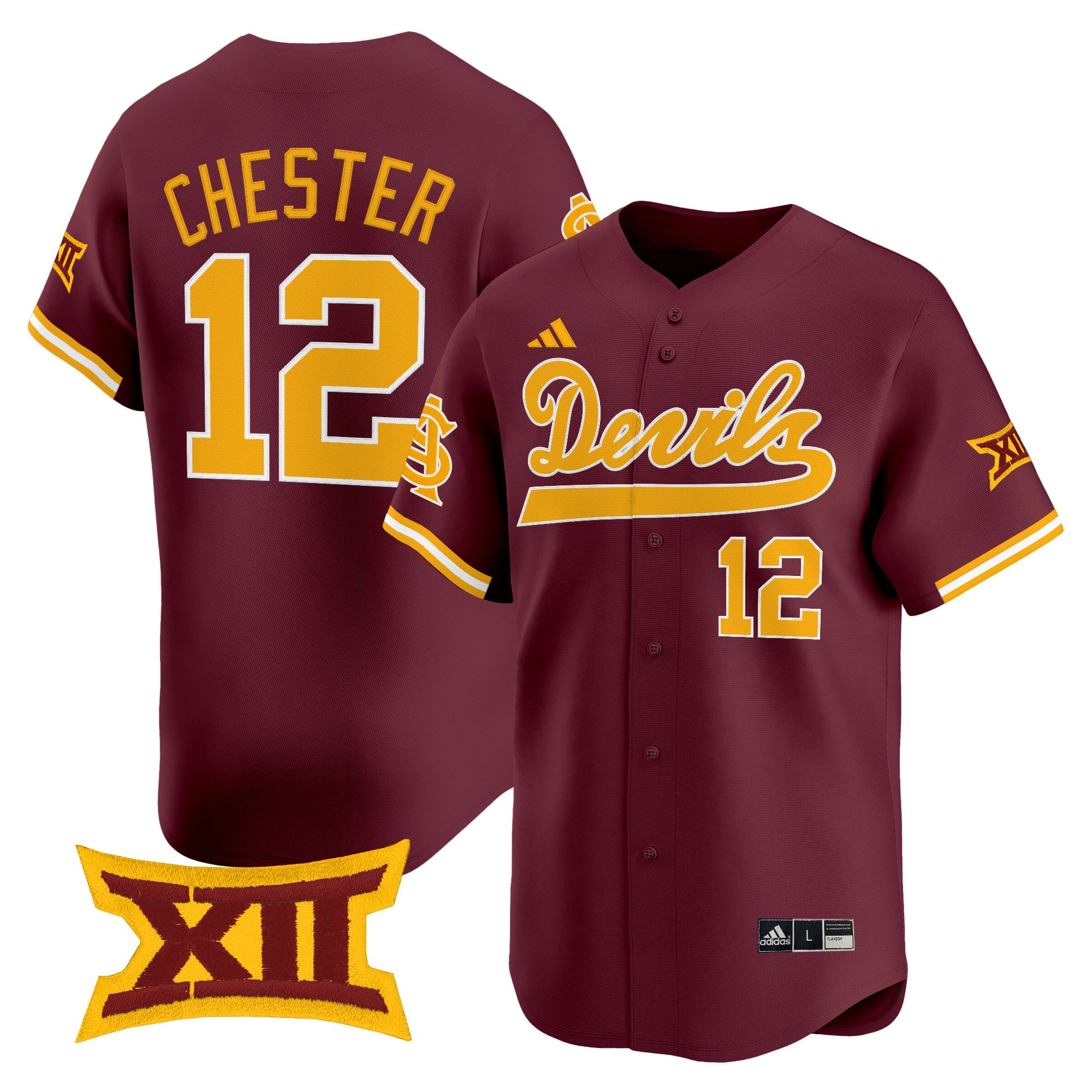 Men's size - Sun Devils Softball Vapor Premier Limited Jersey - All Stitched